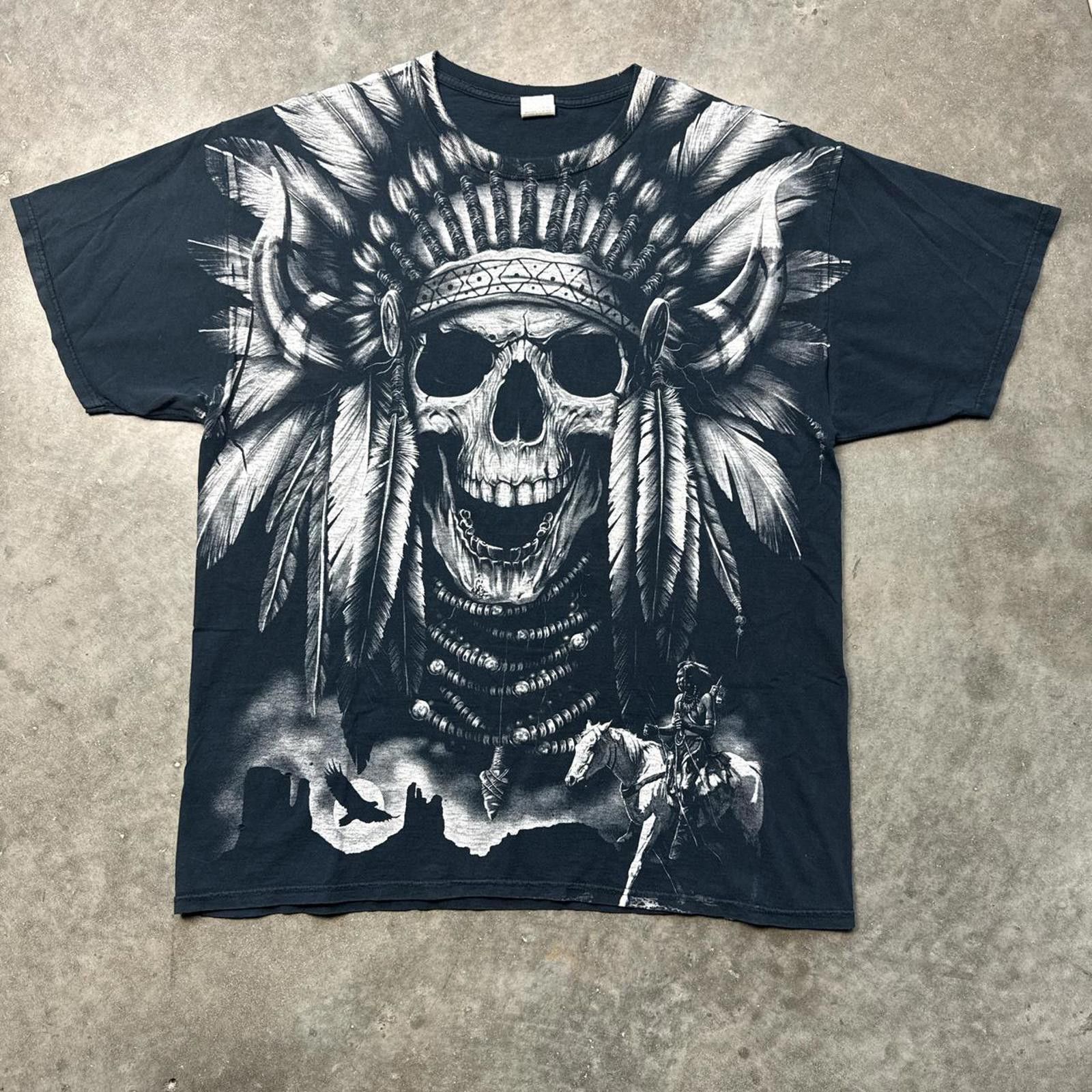 Other Native All Over Print Vintage Y2k Graphic T-Shirt Size US XL / EU 56 / 4 - 1 Thumbnail