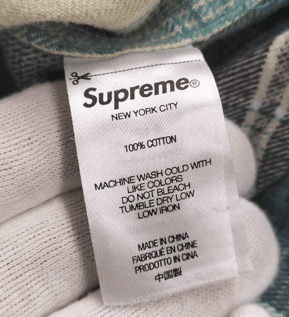 Supreme Supreme SHADOW PLAID FLANNEL SHIRT Blue Size US S / EU 44-46 / 1 - 6 Thumbnail