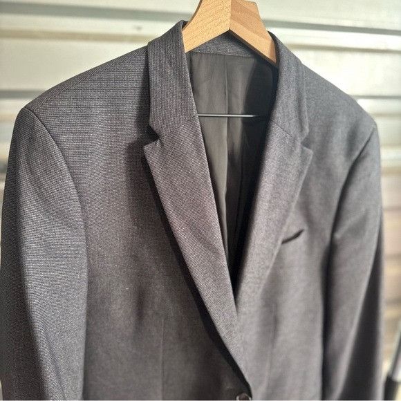 Calvin Klein Calvin Klein Charcoal Blazer Sz Large L Size 40R - 2 Thumbnail