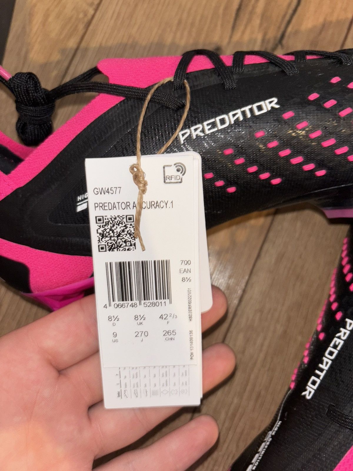 Adidas Adidas Predator accuracy.1 FG Size-9.5us 8.5uk RRP €250 Size US 9.5 / EU 42-43 - 4 Thumbnail
