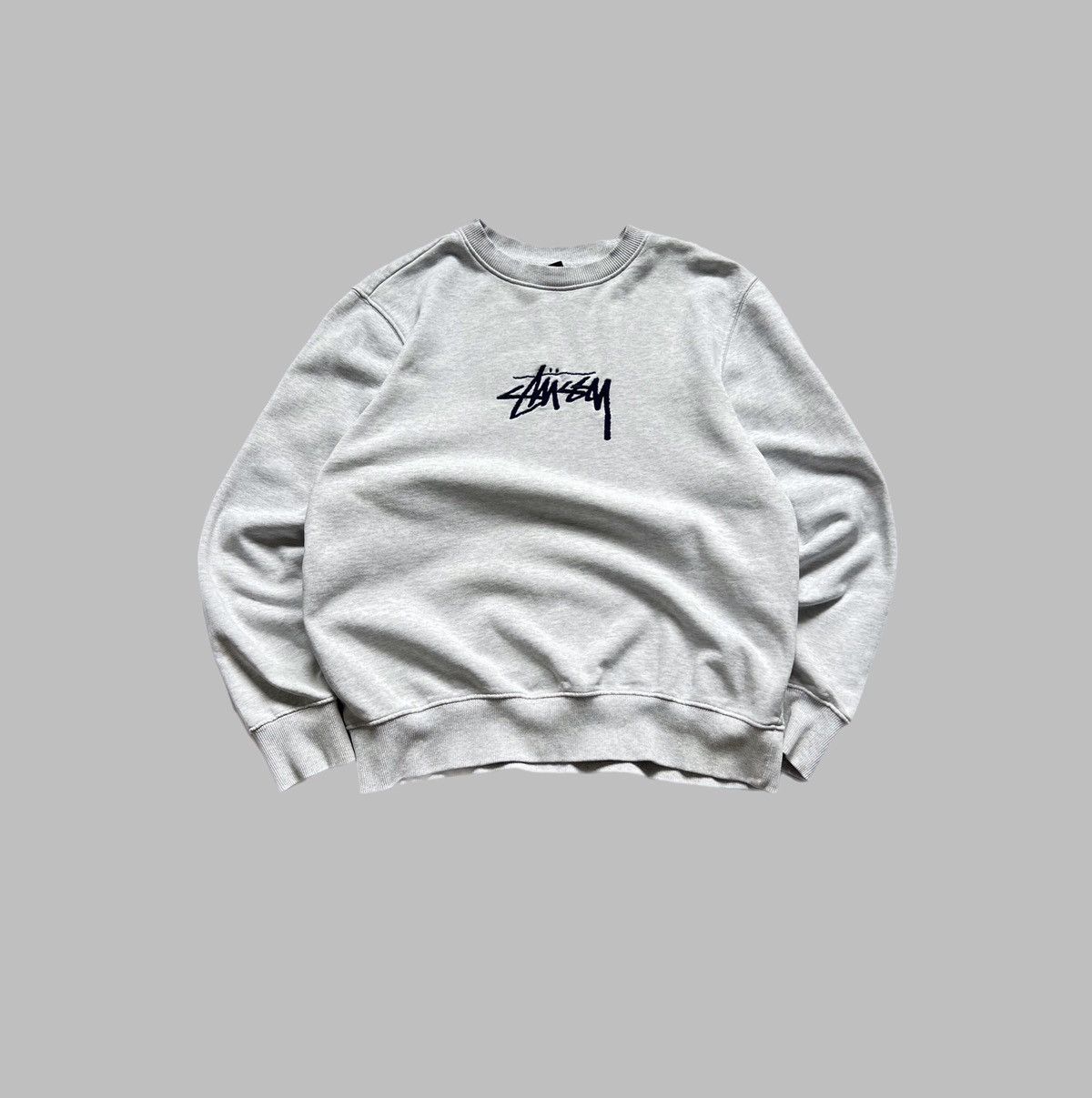 Stussy Stussy Big Logo Gray Sweatshirt S Size Size US S / EU 44-46 / 1 - 1 Thumbnail