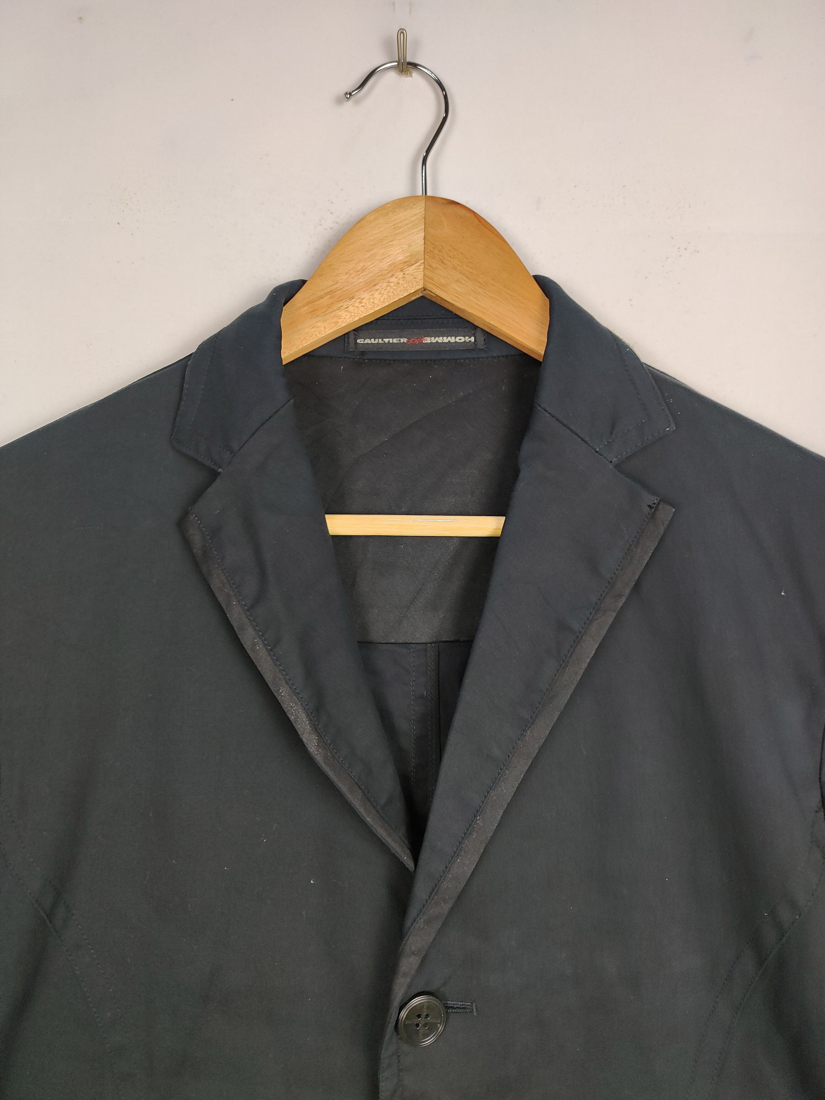 Jean Paul Gaultier Jean Paul Gaultier Cotton Black Jacket Size US M / EU 48-50 / 2 - 2 Thumbnail
