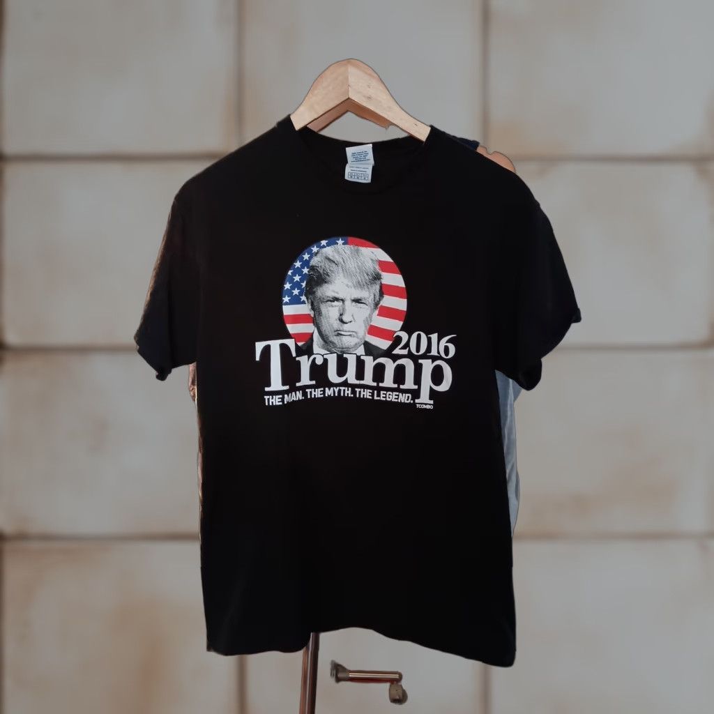 Delta VINTAGE Trump 2016 MAGA T-shirt Delta Men's M Black Shirt Politics Mens Size US M / EU 48-50 / 2 - 1 Thumbnail