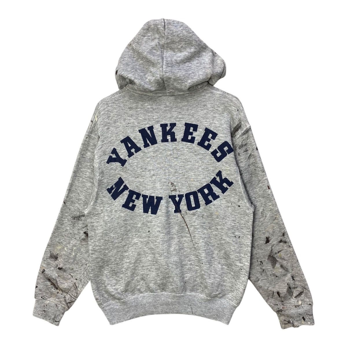 New York Yankees Vintage New York Yankees Distressed Painter Hoodie Fullzip Size US M / EU 48-50 / 2 - 5 Thumbnail