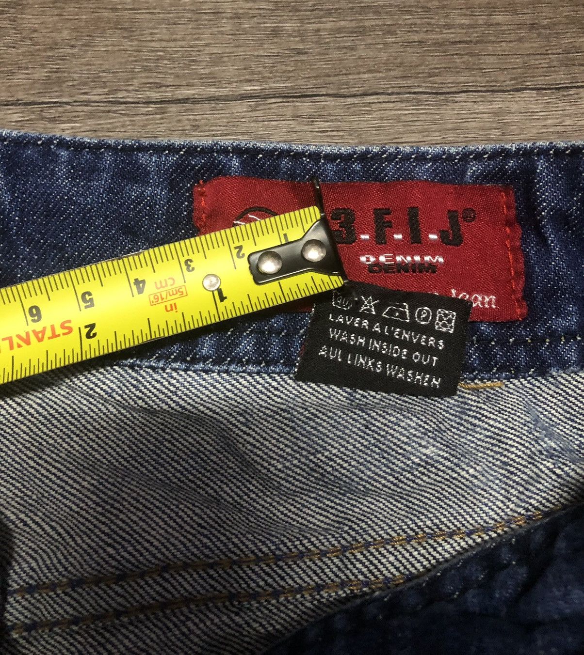 If Six Was Nine × Japanese Brand Trois Filles Jeans Bush Pants Design 3.F.I.J Denim Size 30" / US 8 / IT 44 - 23 Thumbnail