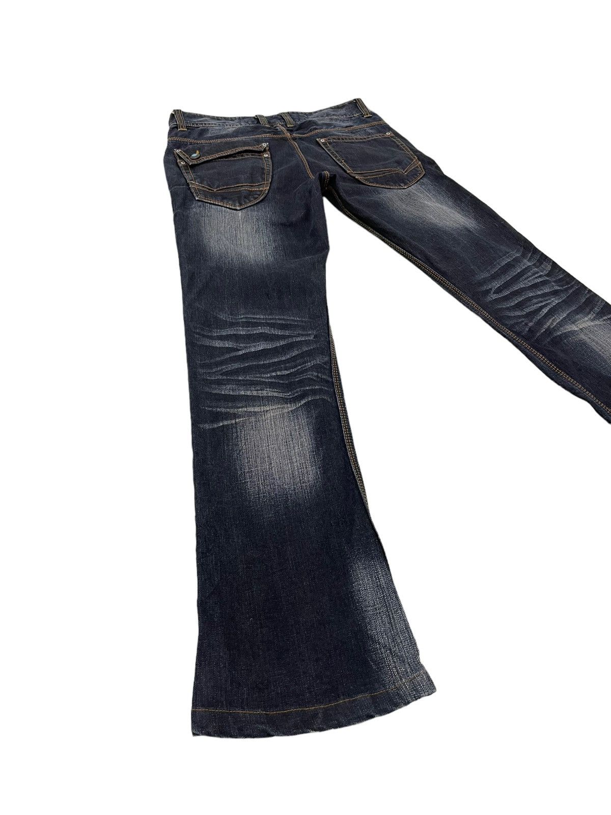 Japanese Brand Slim Jeans Nicole Club Distress Faded Low Rise Denim 7🟦5 Size US 32 / EU 48 - 12 Thumbnail