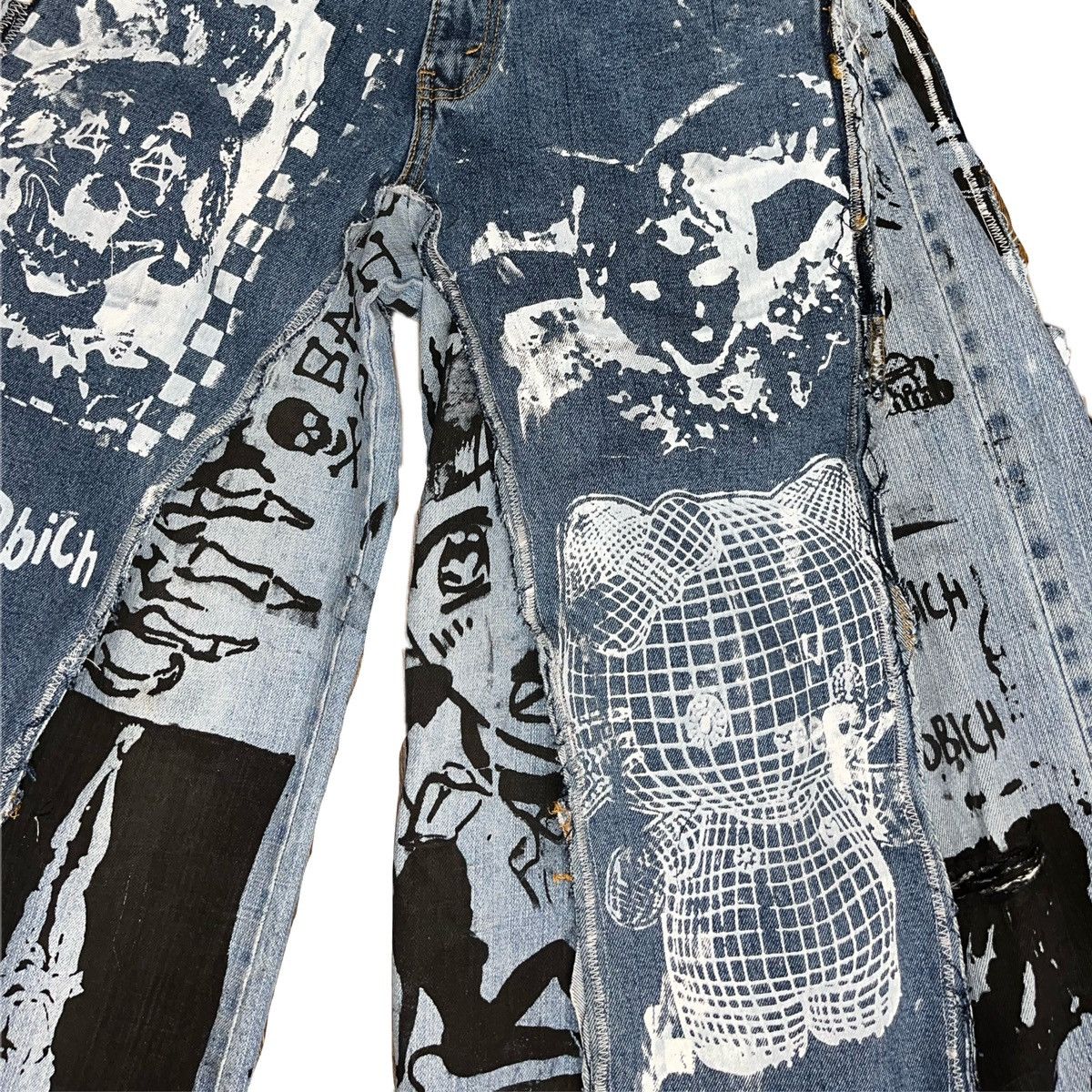 Other Basedbich wide baggy jeans Size US 30 / EU 46 - 5 Thumbnail