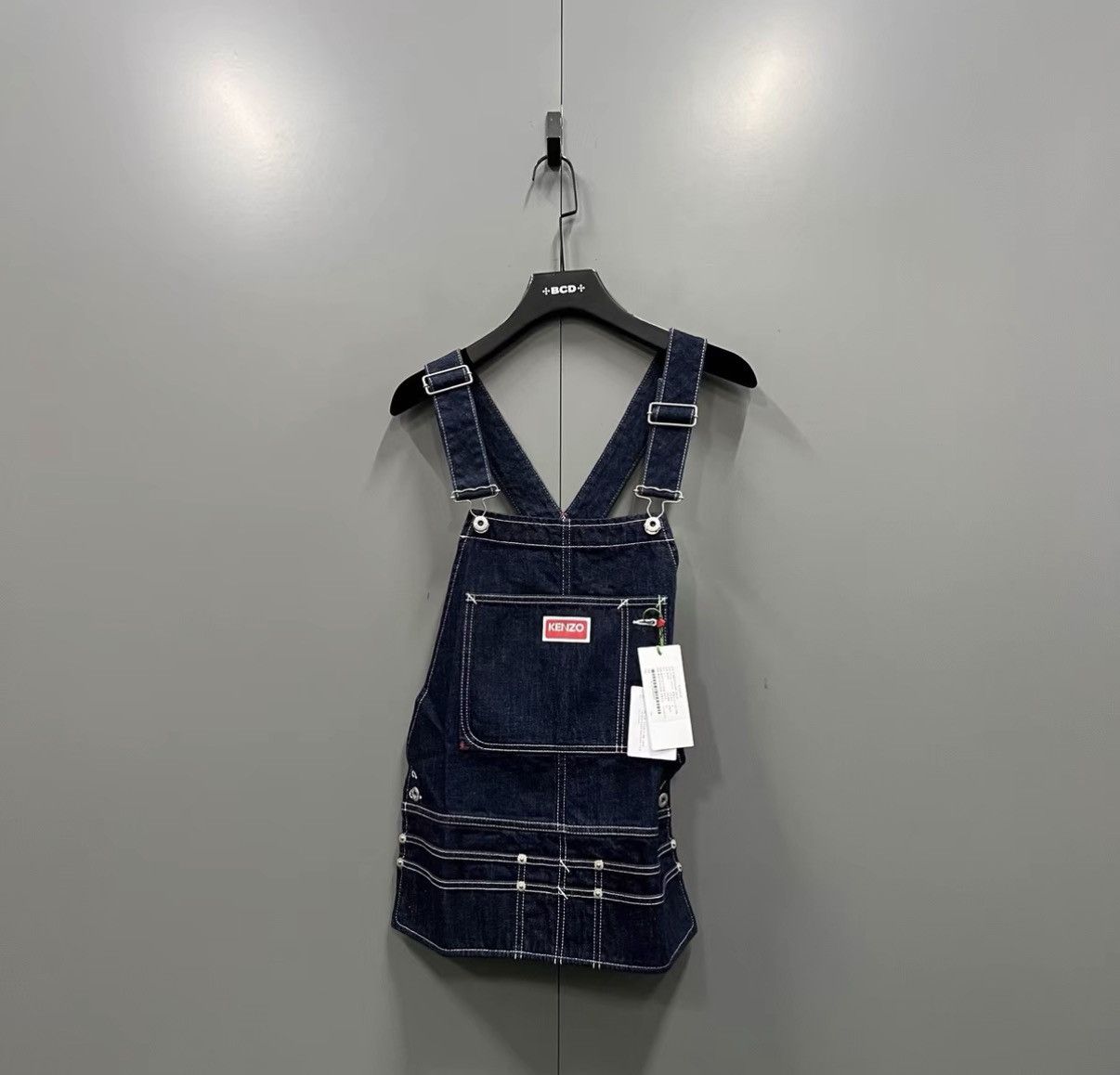 Kenzo KENZO Blue Logo Denim Overalls J41 Size US M / EU 48-50 / 2 - 1 Thumbnail