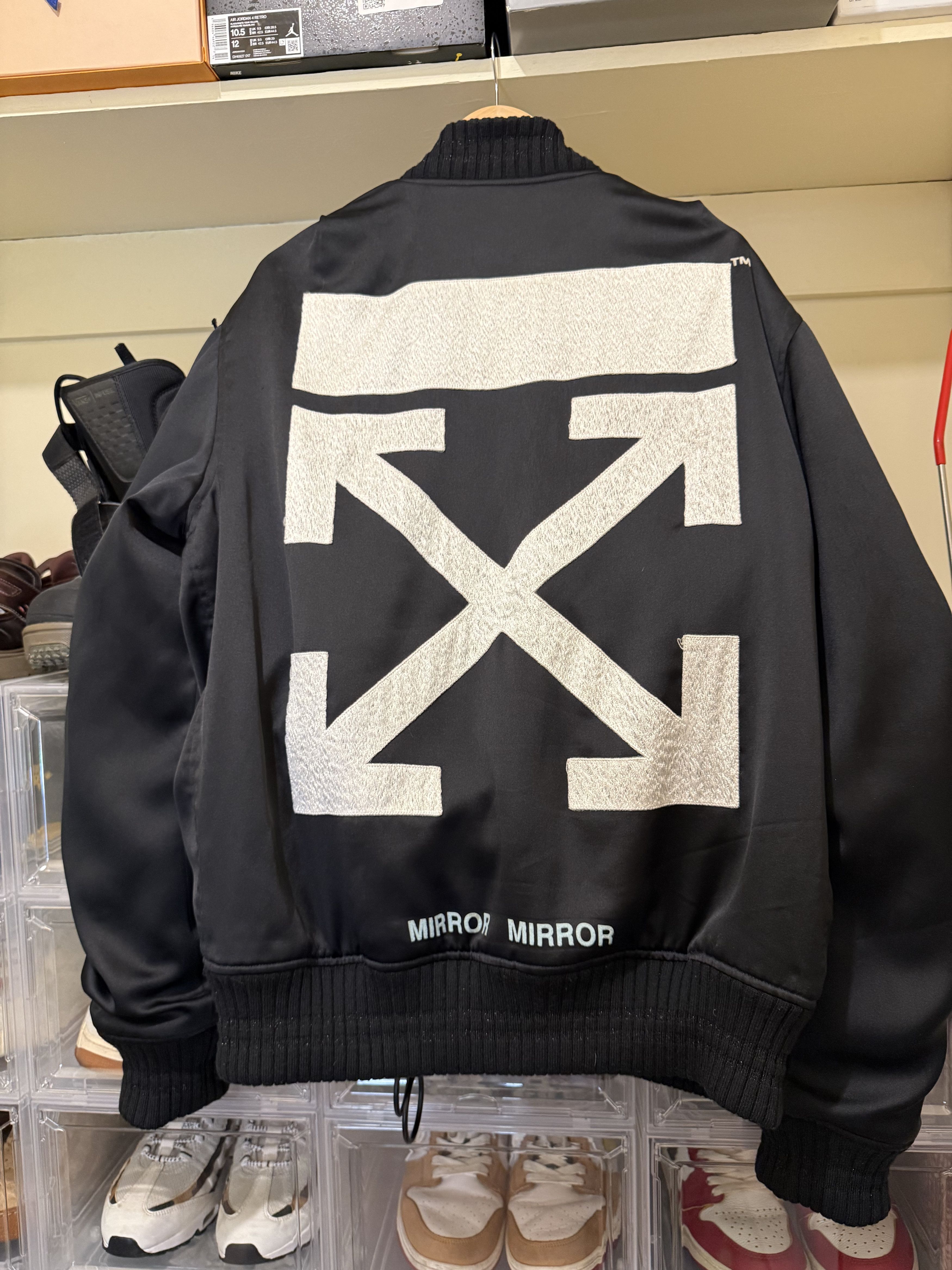 Off-White Rare Off White Black Bomber Jacket Size US L / EU 52-54 / 3 - 5 Thumbnail