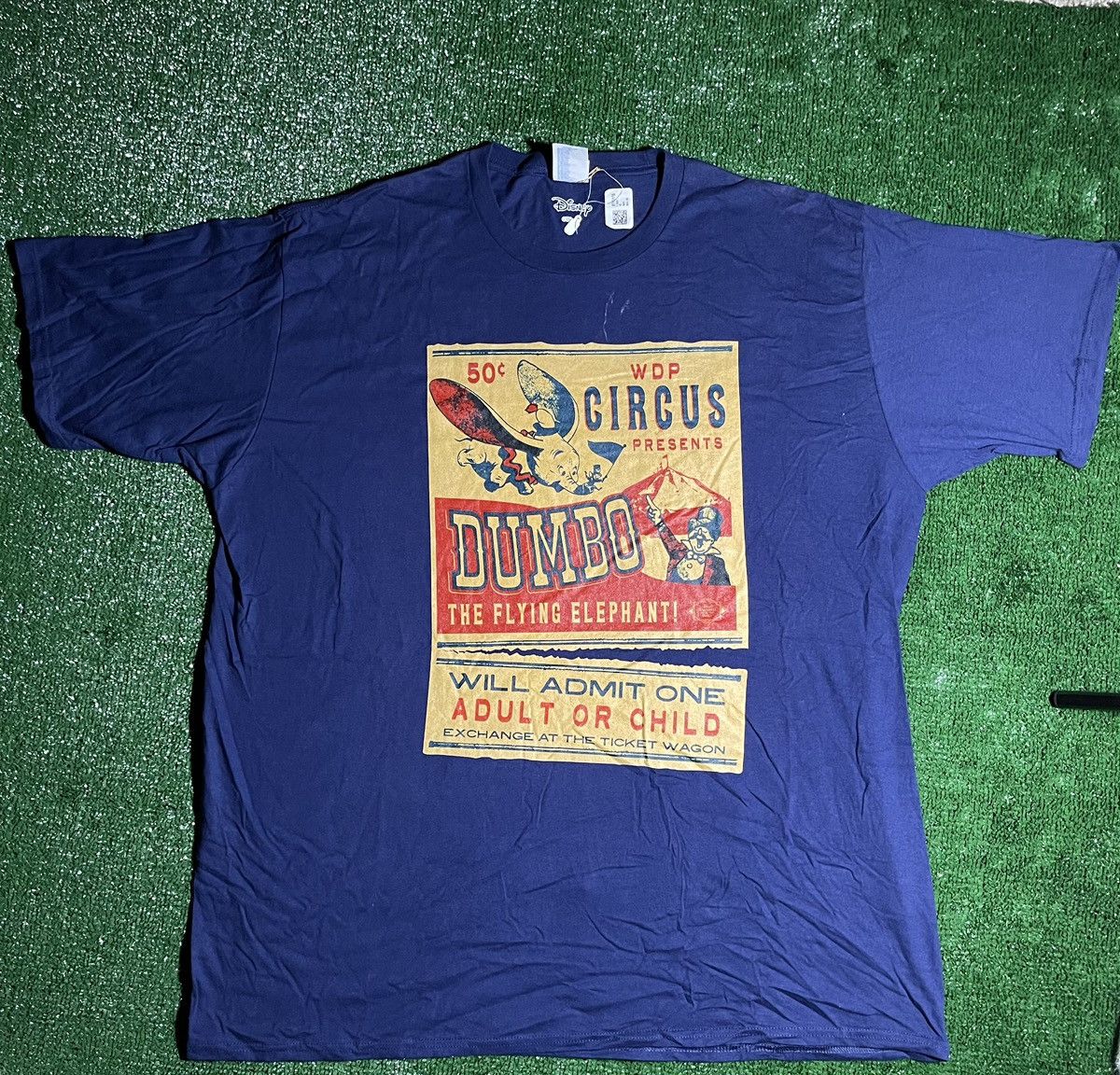 image of Disney ‘Dumbo’ Ticket T-Shirt in Navy, Men's (Size 2XL)