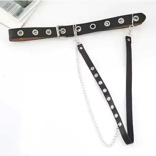 Other Adjustable Chain Belt Punk Hip-hop Belt Size ONE SIZE - 4 Thumbnail