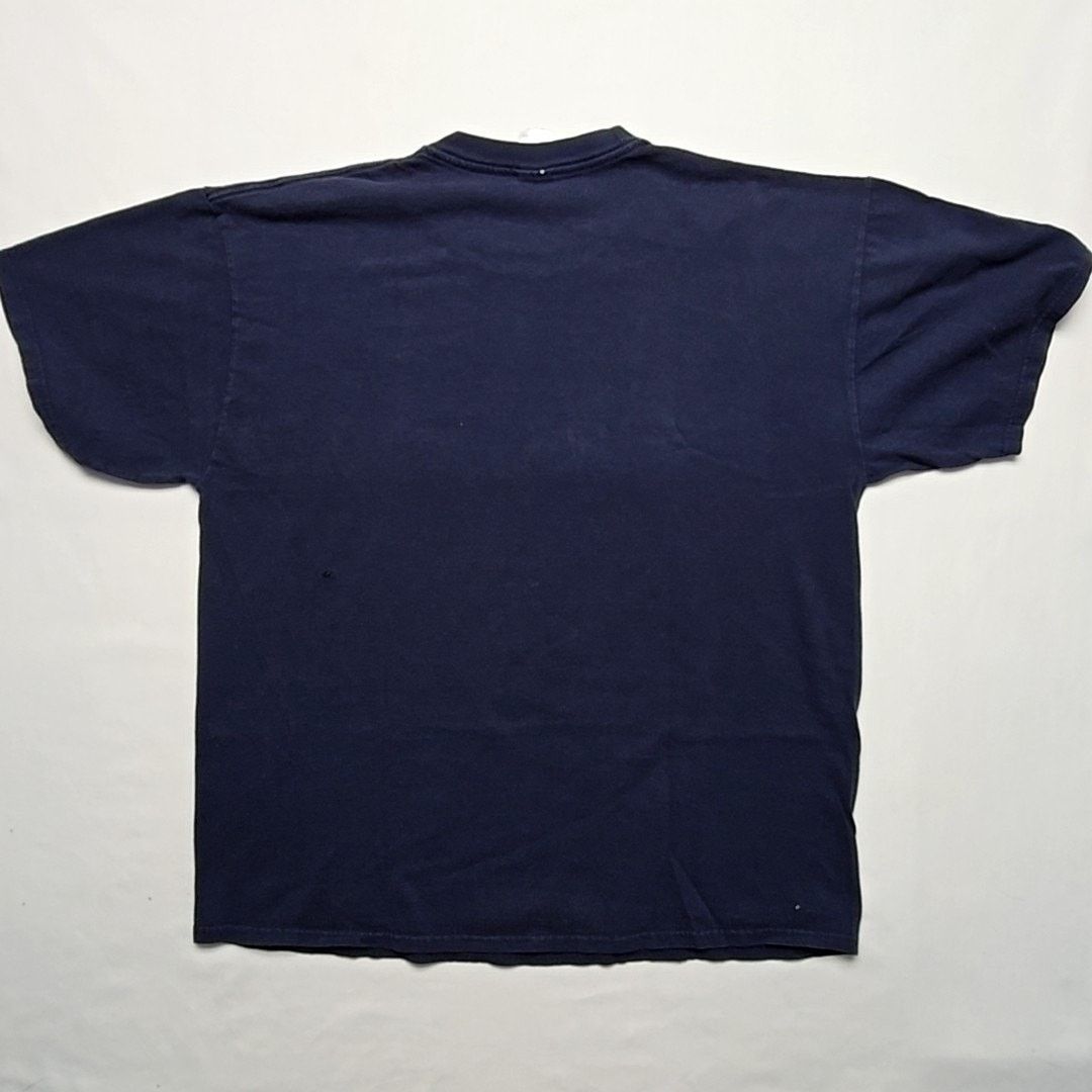 Jerzees Vintage Funny Graphic Jerzees Smile No Idea Blue XL T-shirt Size US XL / EU 56 / 4 - 5 Thumbnail