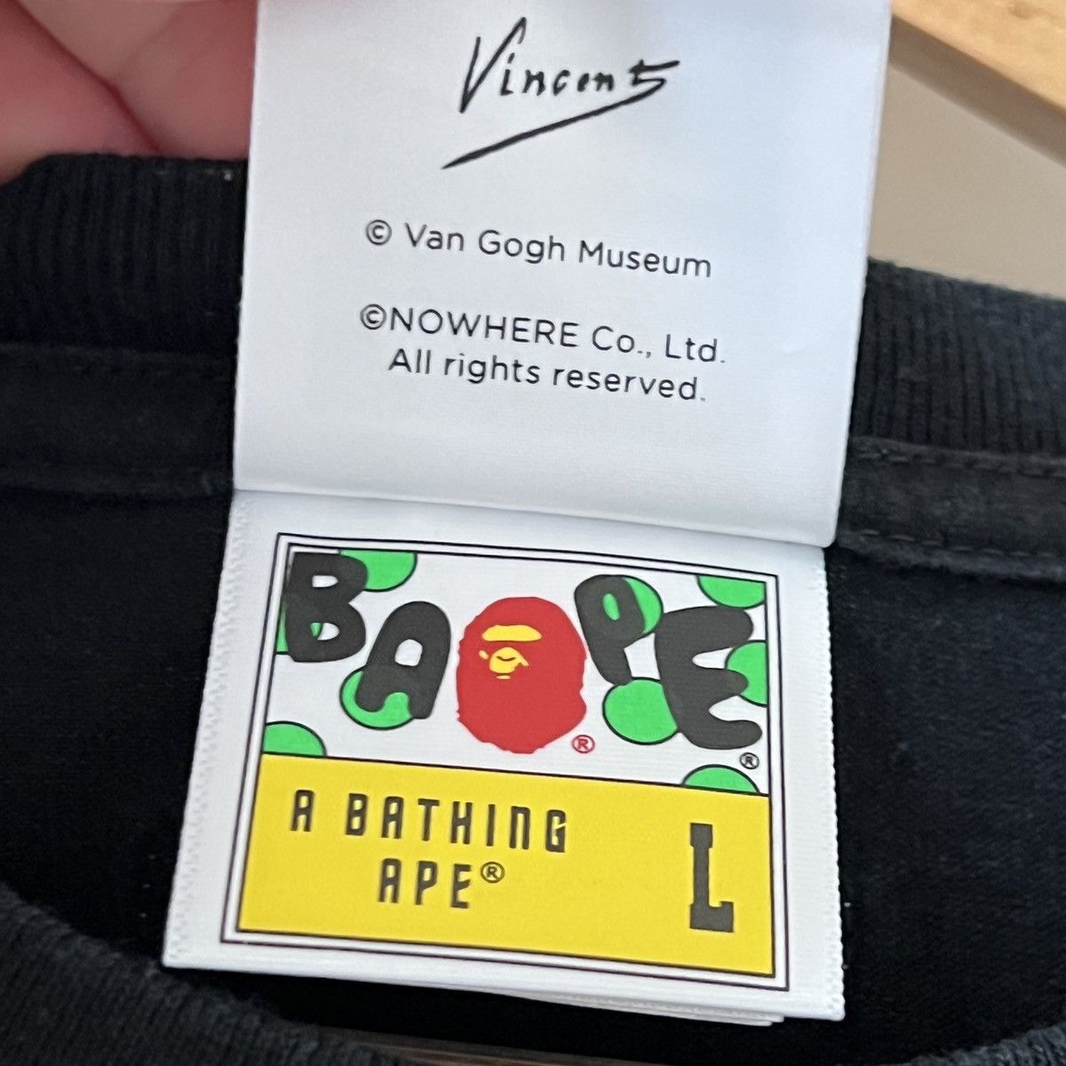 Bape Bape Van Gogh Camo college tee Size US L / EU 52-54 / 3 - 10 Thumbnail