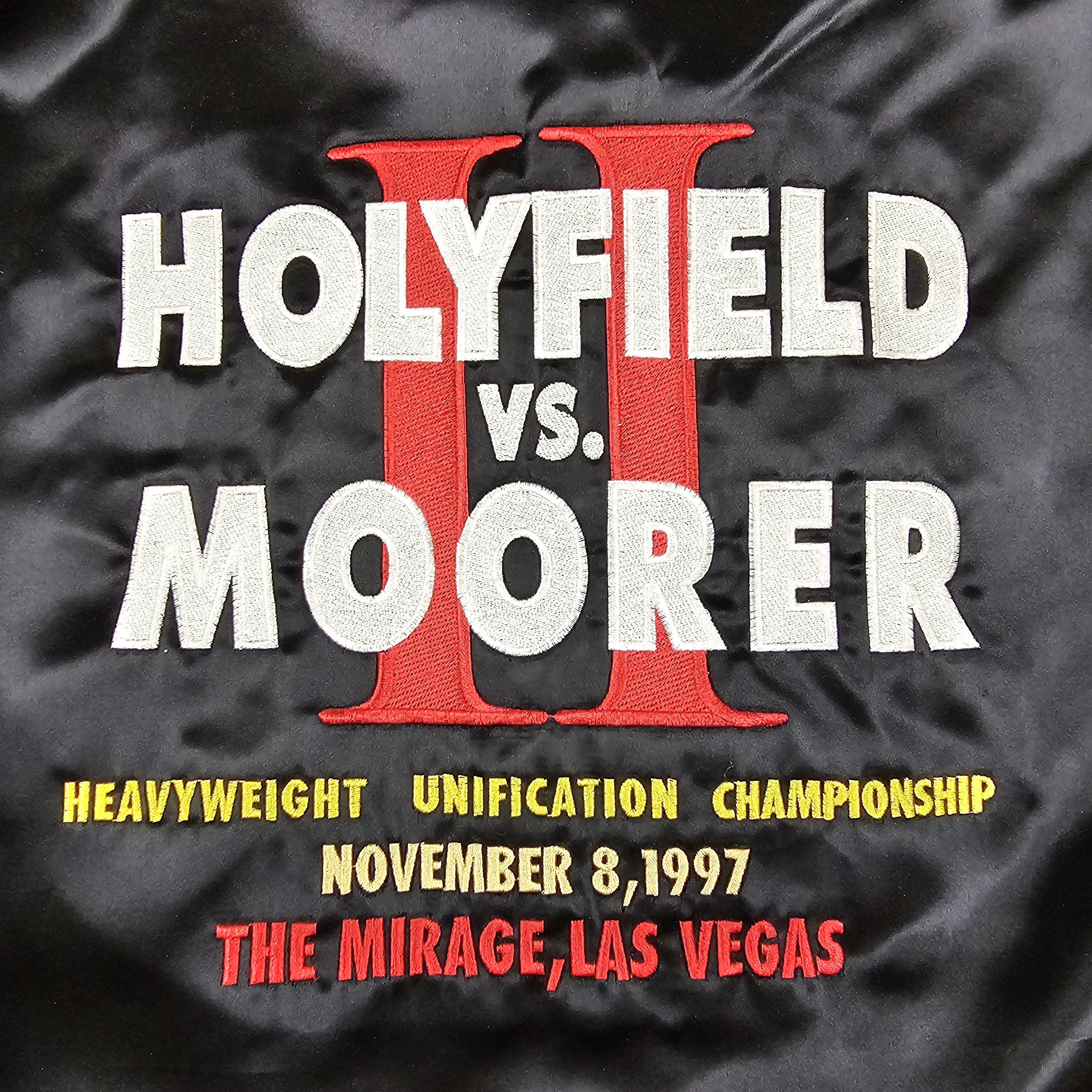 Mirage Vintage1997 Holyfield Vs Moorer Mirage Vegas Satin Jacket XL Size US XL / EU 56 / 4 - 4 Thumbnail