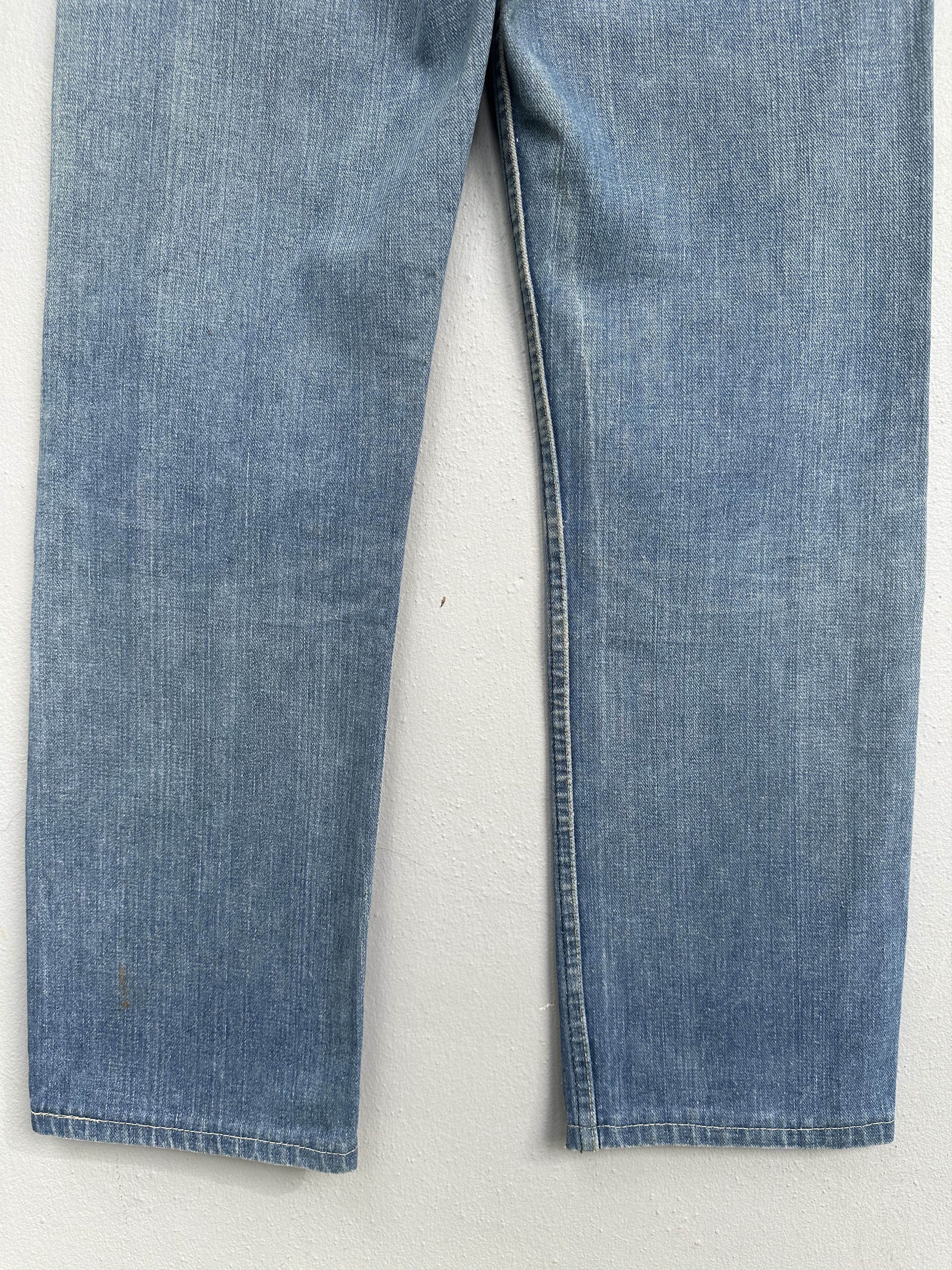 Lee Rare Vtg Distressed Lee Riders 70s Talon 42 Flare Denim Jean Size US 30 / EU 46 - 16 Thumbnail