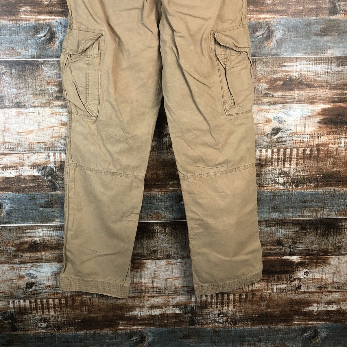 Japanese Brand DL Gap Brown Cargo Utility Multipocket Pants #C699 Size US 31 - 15 Thumbnail