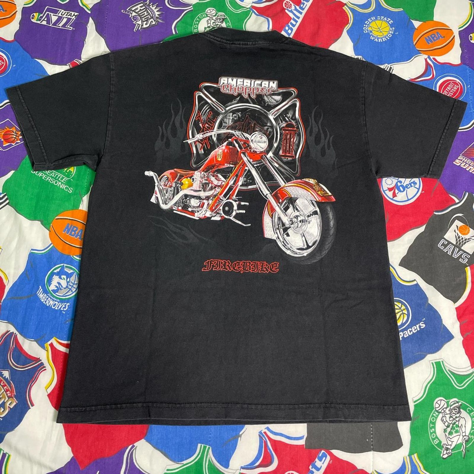 Harley Davidson × Vintage Vintage Y2K 2004 American Chopper Biker Rally Grunge Tee Size US L / EU 52-54 / 3 - 1 Thumbnail