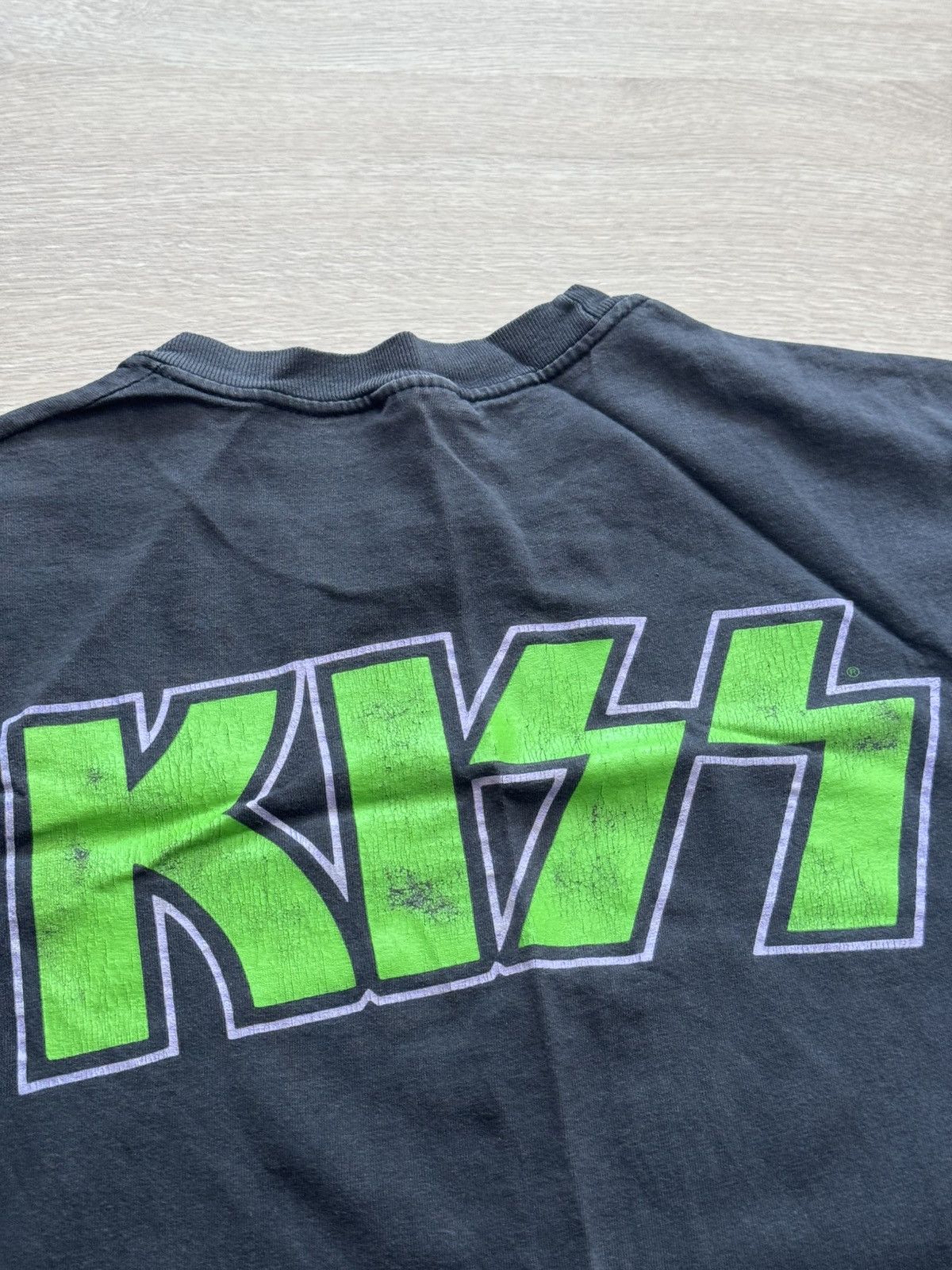 Hanes Vintage 90’s KISS Band Faded Sunfaded Single Stitch T-Shirt Size US L / EU 52-54 / 3 - 6 Thumbnail
