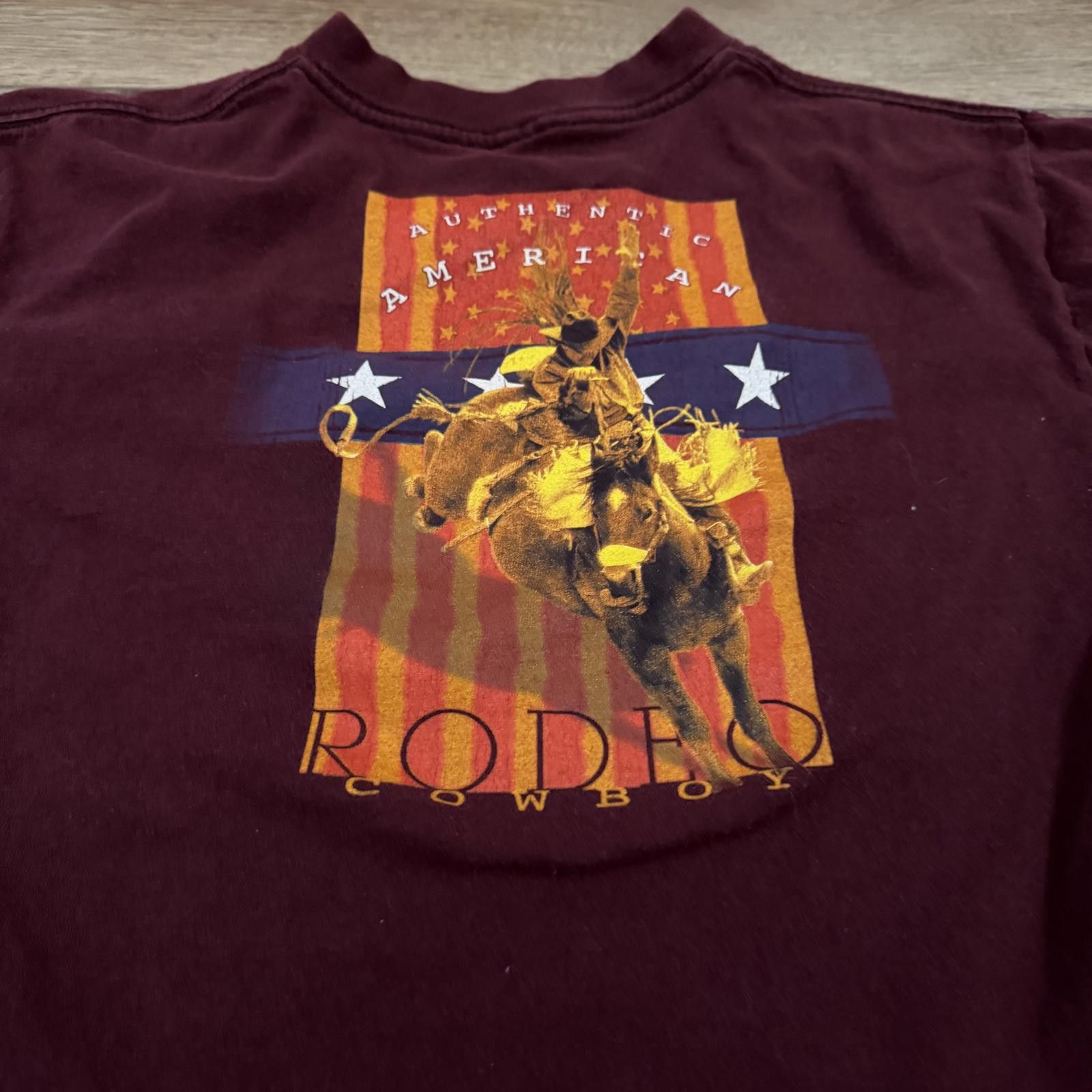 Wrangler Vintage Wrangler Western Cowboy Rodeo Maroon Shirt YOUTH Size US M / EU 48-50 / 2 - 5 Thumbnail