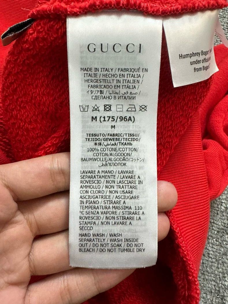 Gucci Gucci Red Logo Print Sweatshirt M Size-2506 Size US M / EU 48-50 / 2 - 6 Thumbnail