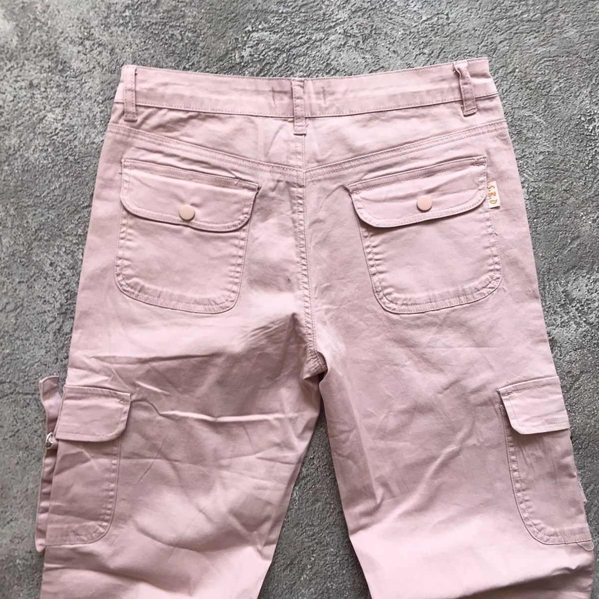 Vintage Vintage 90s Baggy Cargo Pants Flared Parachute Streetwear 29 Size 29" - 8 Thumbnail