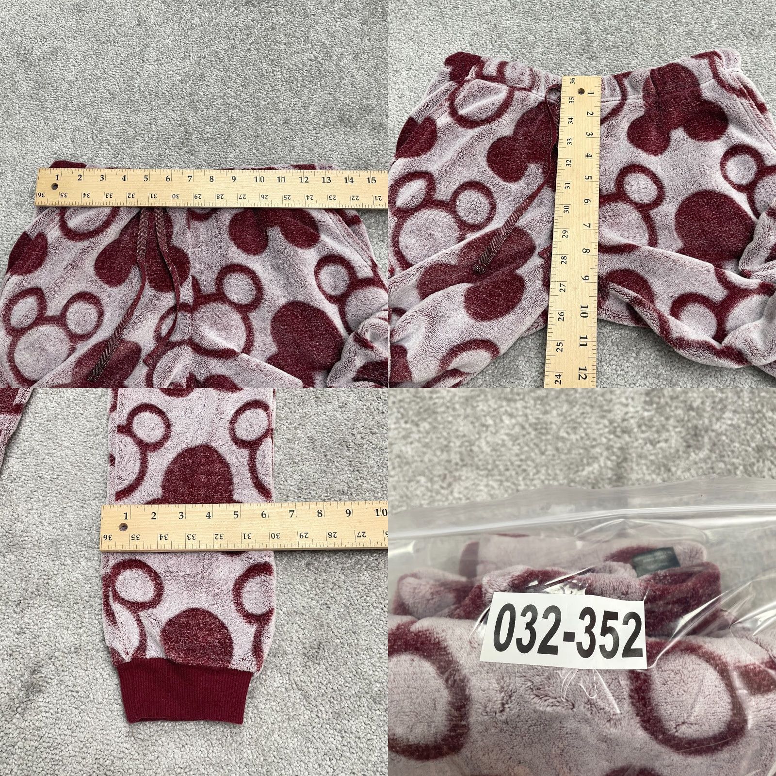 Disney Disney Mickey Mouse Sweatshirt Sweatpants Set Womens S Red Tapered Leg 2 Piece Size S / US 4 / IT 40 - 10 Thumbnail