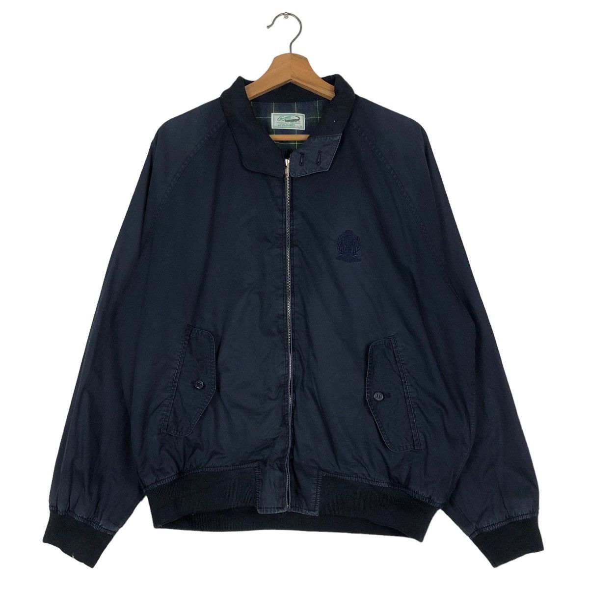 Japanese Brand 🔥Vintage Bomber Jacket Crocodile Japan Tartan Blanket Size US L / EU 52-54 / 3 - 1 Thumbnail