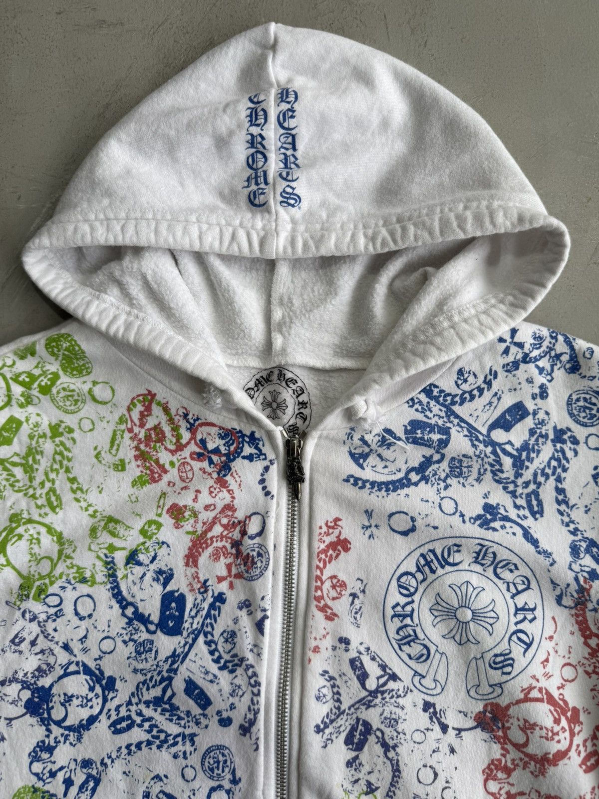 Chrome Hearts Rare 2000s - All Over Print Zip Hoodie Size US M / EU 48-50 / 2 - 3 Thumbnail