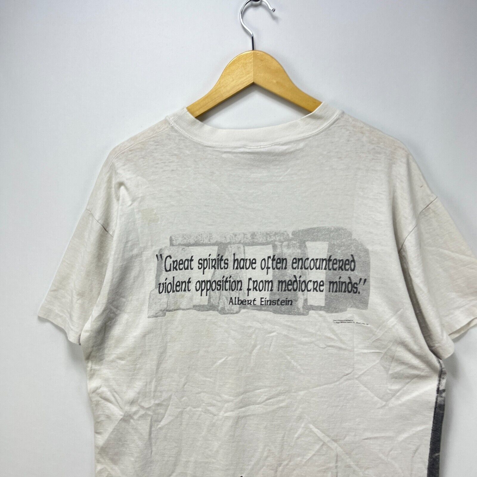 Vintage Vintage 90s Albert Einstein AOP Art Quote Large Andazia Size US L / EU 52-54 / 3 - 5 Thumbnail