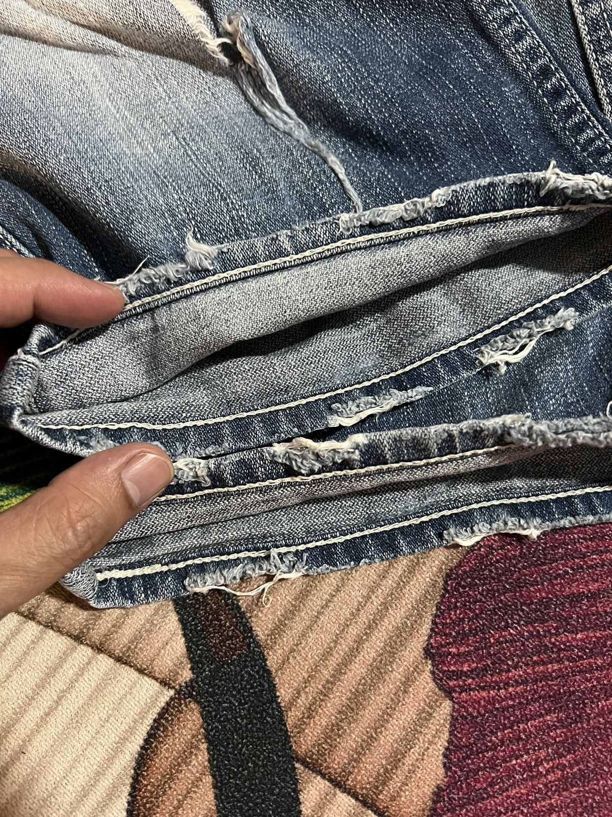 Levi's × Levi's Vintage Clothing Vintage Levis 503 Distressed Short Jeans Size US 30 / EU 46 - 6 Thumbnail
