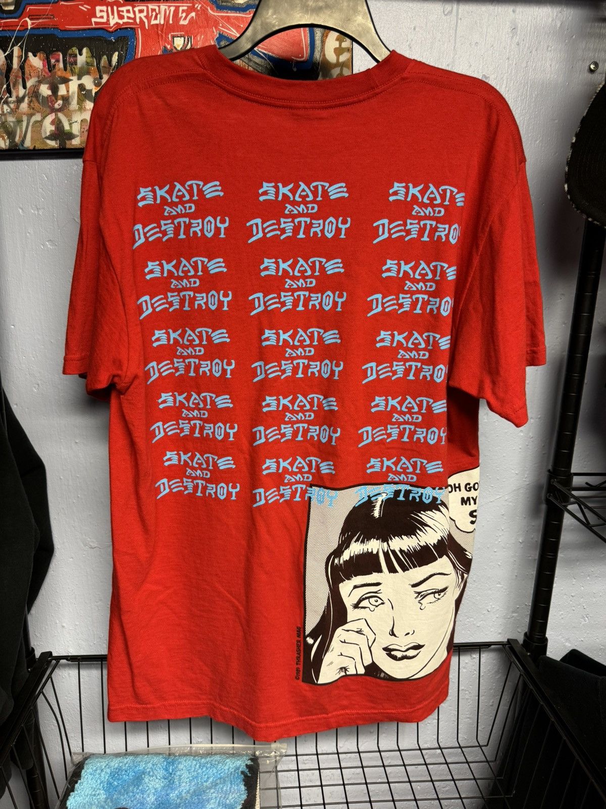 Supreme × Thrasher Supreme Thrasher Boyfriend Tee Red Large Size US L / EU 52-54 / 3 - 10 Thumbnail