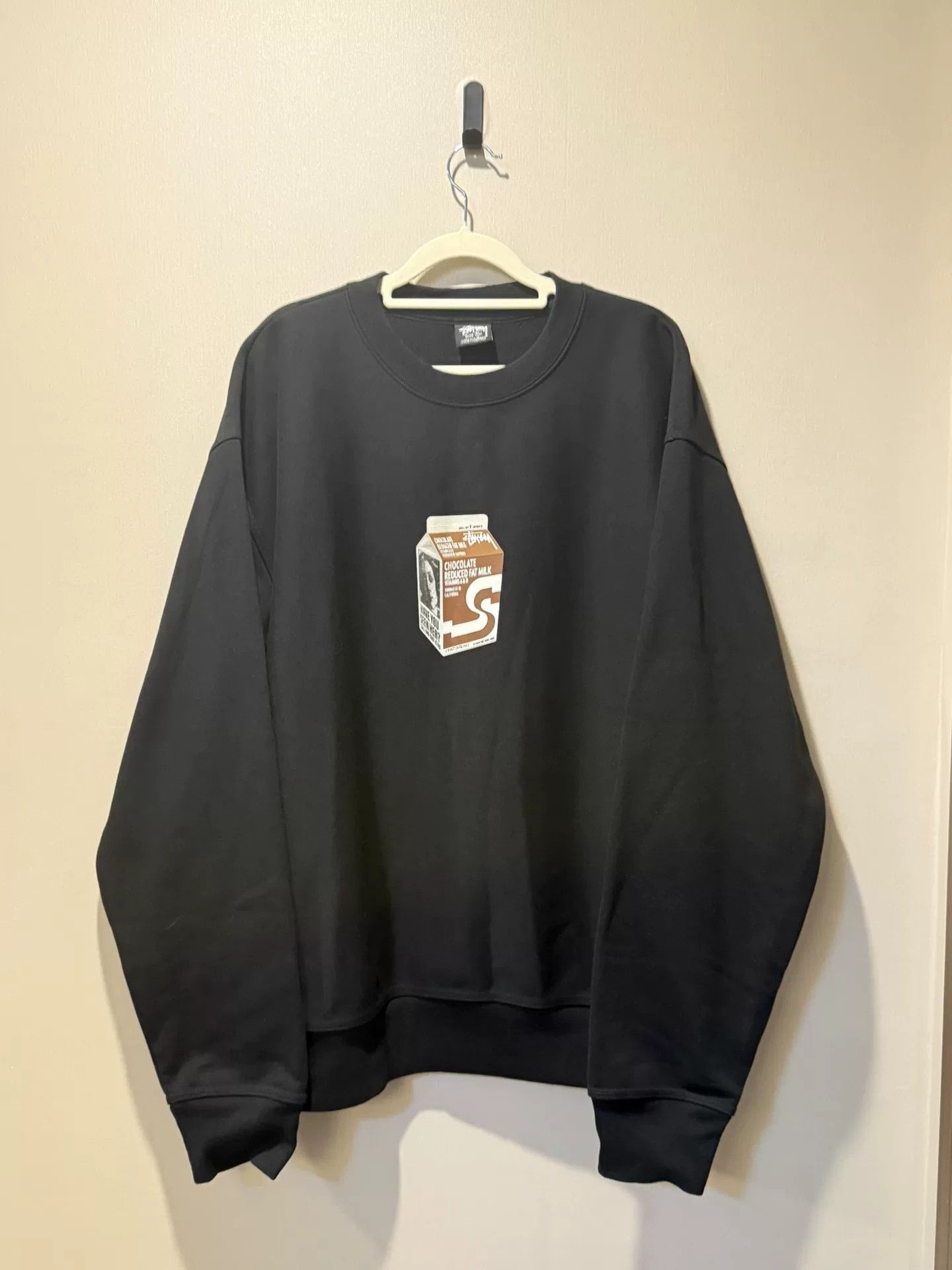 Stussy Stussy 2024 Fall Milk Print Crew Sweatshirt Size US XL / EU 56 / 4 - 1 Thumbnail