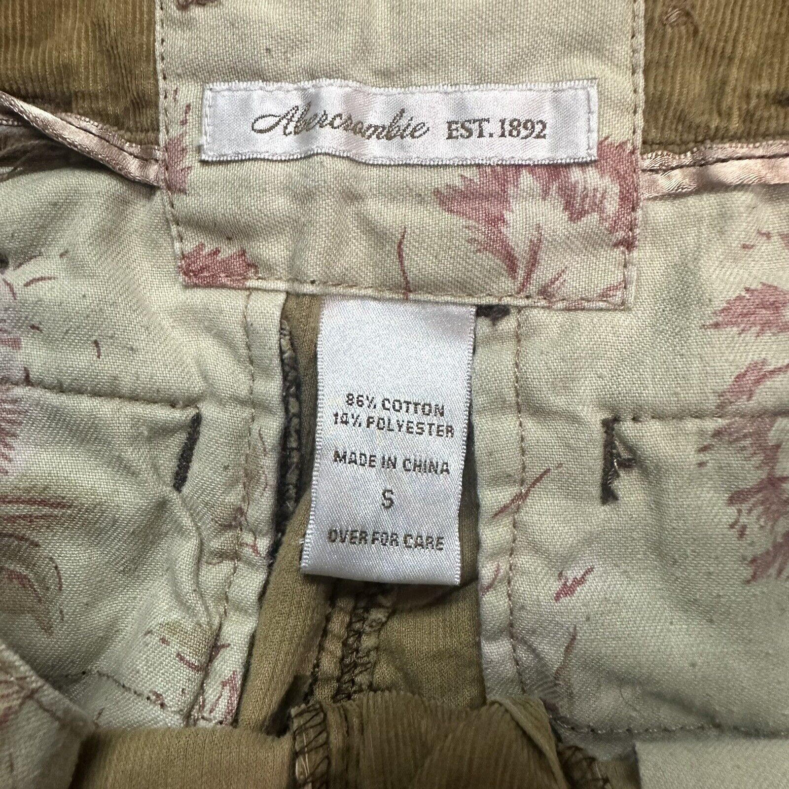 Abercrombie & Fitch × Vintage Vintage Y2K Abercrombie Corduroy Cargo Paratrooper Pants Size 32" / US 10 / IT 46 - 7 Thumbnail