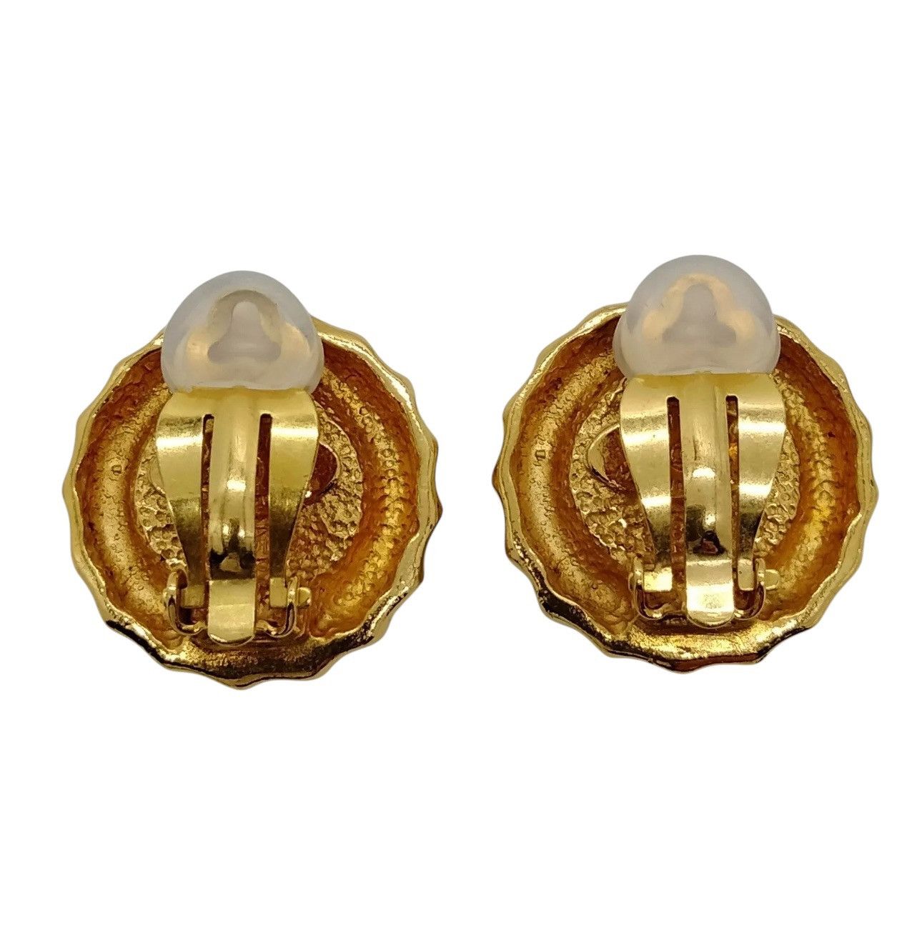 Chanel Chanel Earring Gold Whites Luxury Brand in Mint Condition Size ONE SIZE - 4 Thumbnail