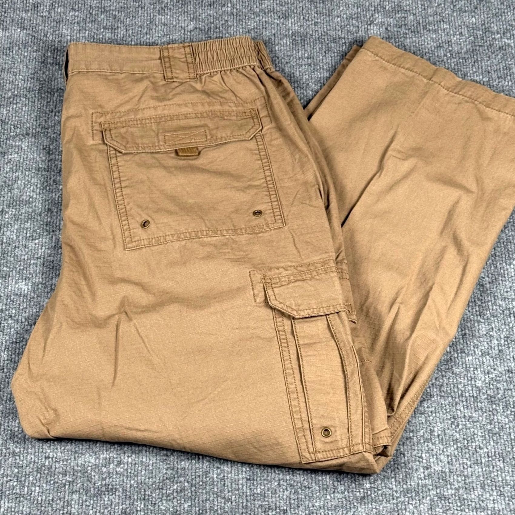 Vintage Red Head Cargo Pants 37x30 Beige Ripstop Canvas Utility Tactical Field Outdoor Mens Pants Regular Inseam 30" Size US 37 - 2 Thumbnail