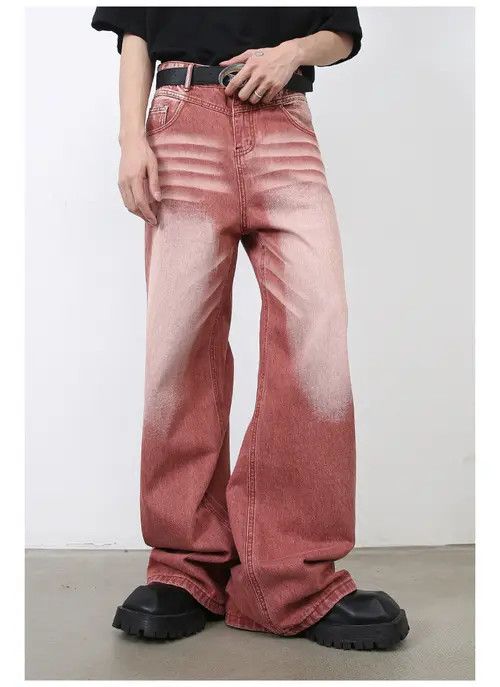 Japanese Brand × Jean American high street vintage washed red jeans Size US 32 / EU 48 - 2 Thumbnail