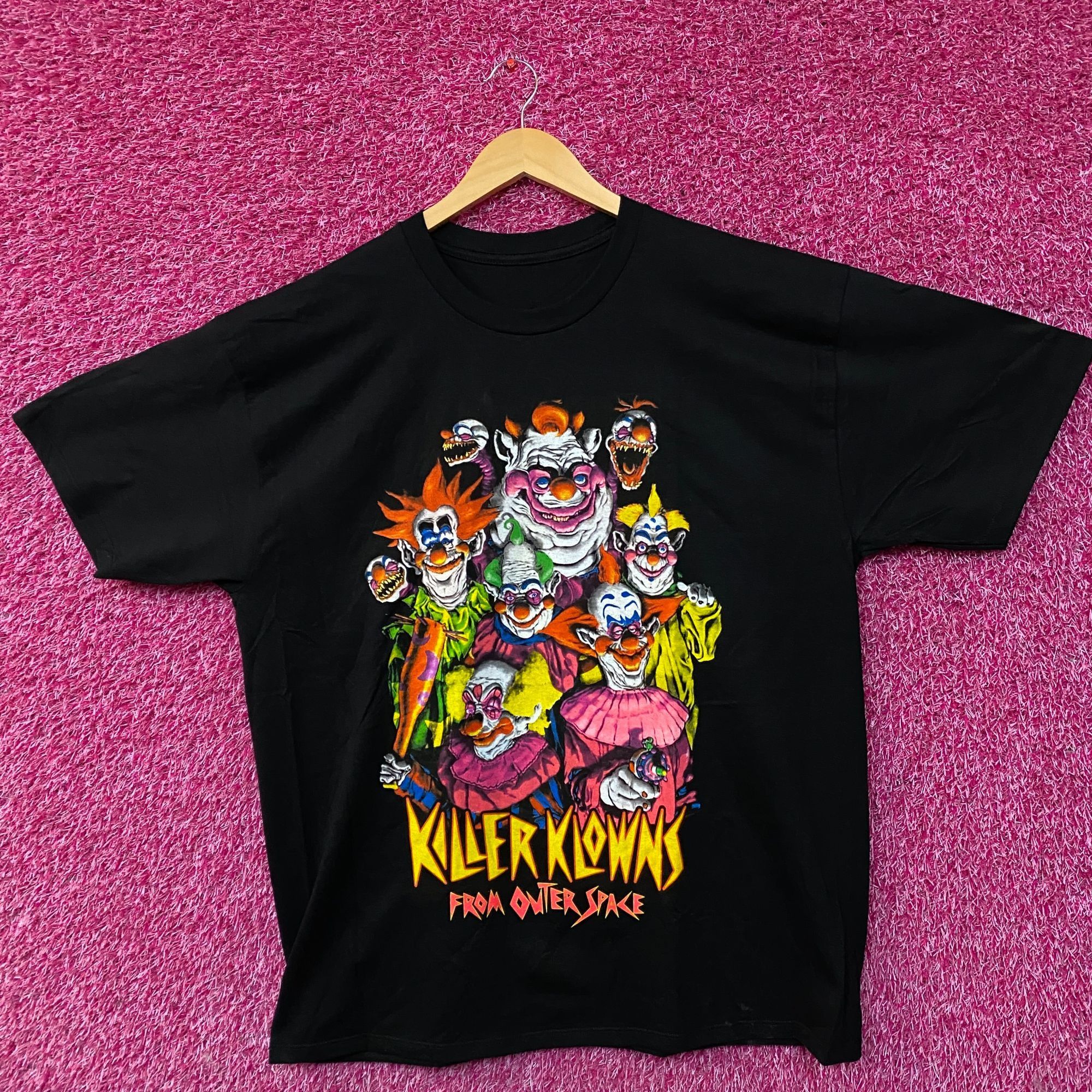 Other Killer Klowns From Outerspace Neon Movie Poster T-shirt size Size US XL / EU 56 / 4 - 1 Thumbnail