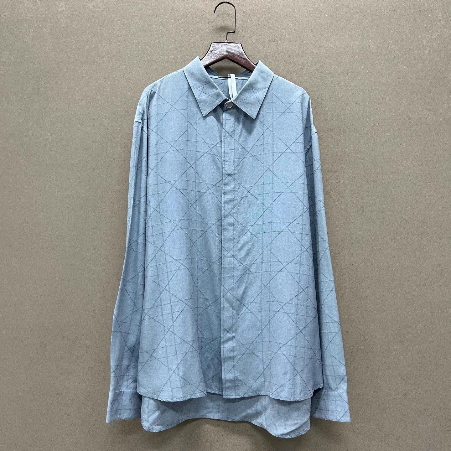 Dior Dior 25SS New Muted Blue Long Sleeve Shirt 41 Size US L / EU 52-54 / 3 - 1 Thumbnail