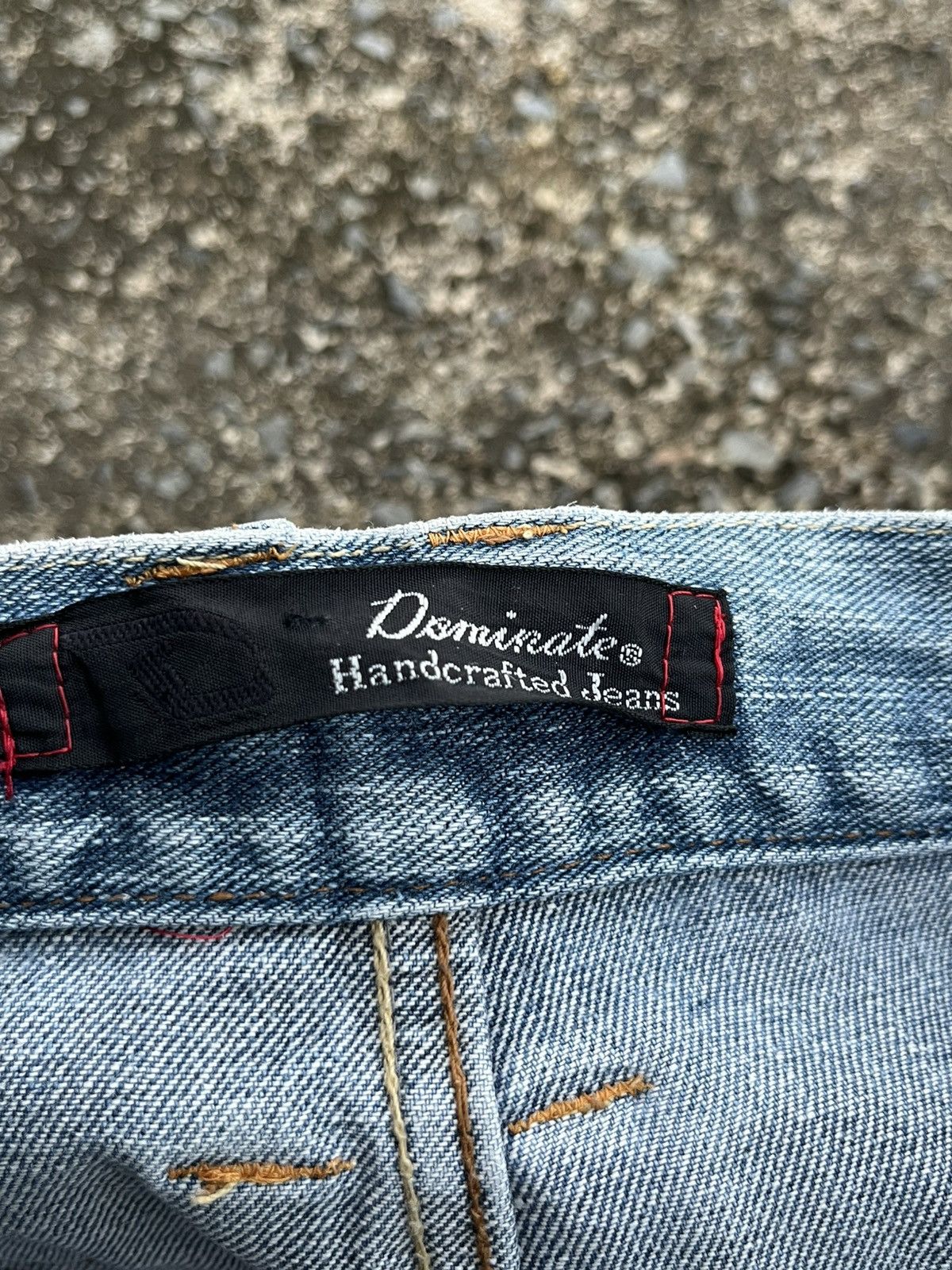 If Six Was Nine Vintage Dominate Handcrafted Double Waist Jeans Rare Design Size US 31 - 8 Thumbnail