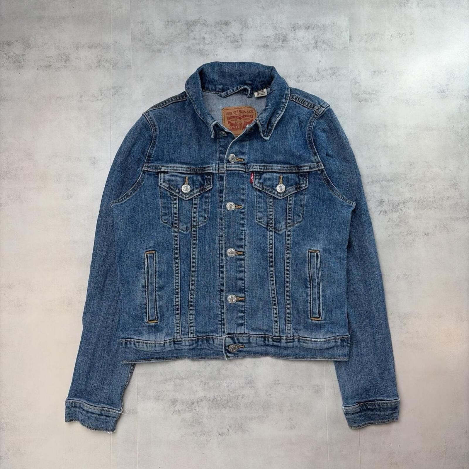Levi's Y2K Blue Levi’s Grunge Trucker Denim Jacket Size S / US 4 / IT 40 - 1 Thumbnail