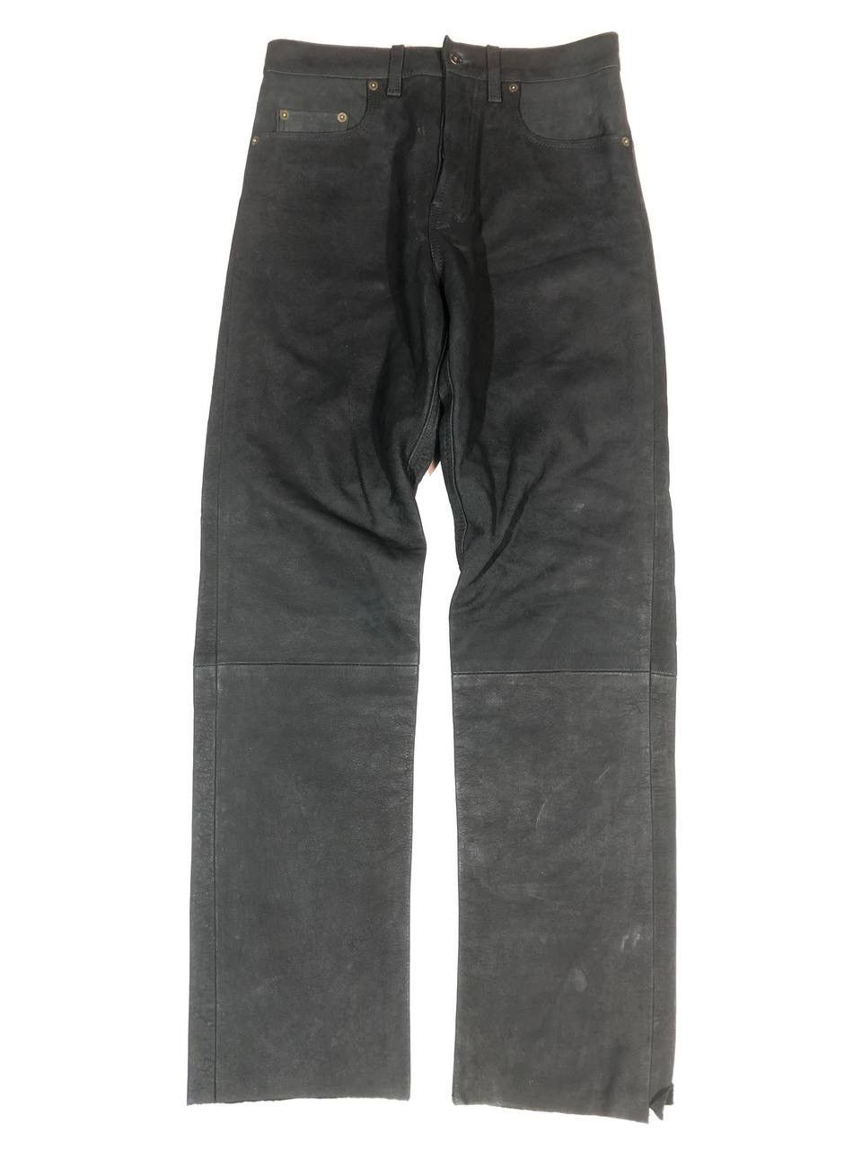 Vintage Enjoy Vintage Rare Moto Biker Leather Pants Size US 29 - 1 Thumbnail