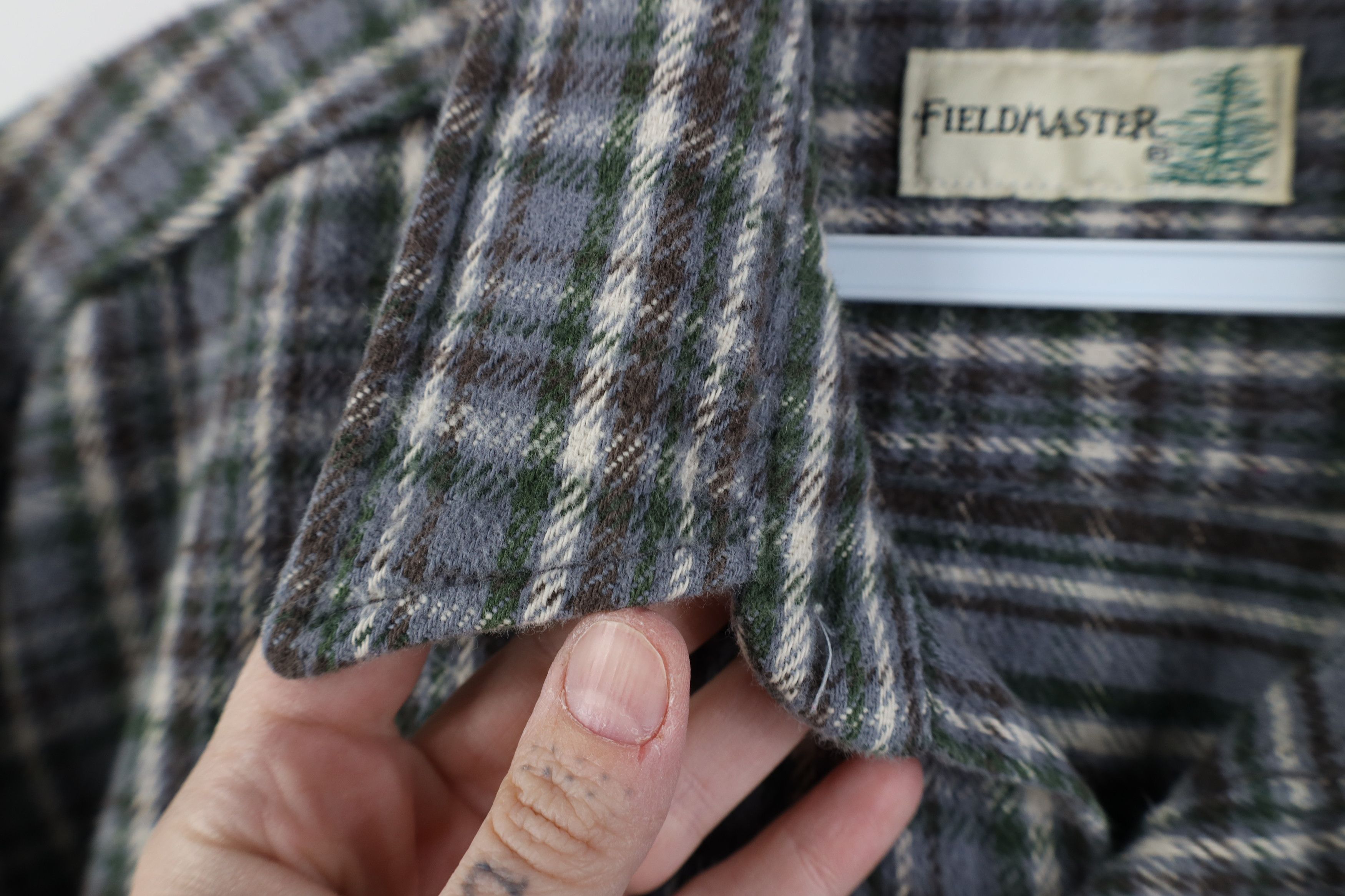 Vintage Vintage 90s Streetwear Heavyweight Button Shirt Plaid Size US XL / EU 56 / 4 - 5 Thumbnail