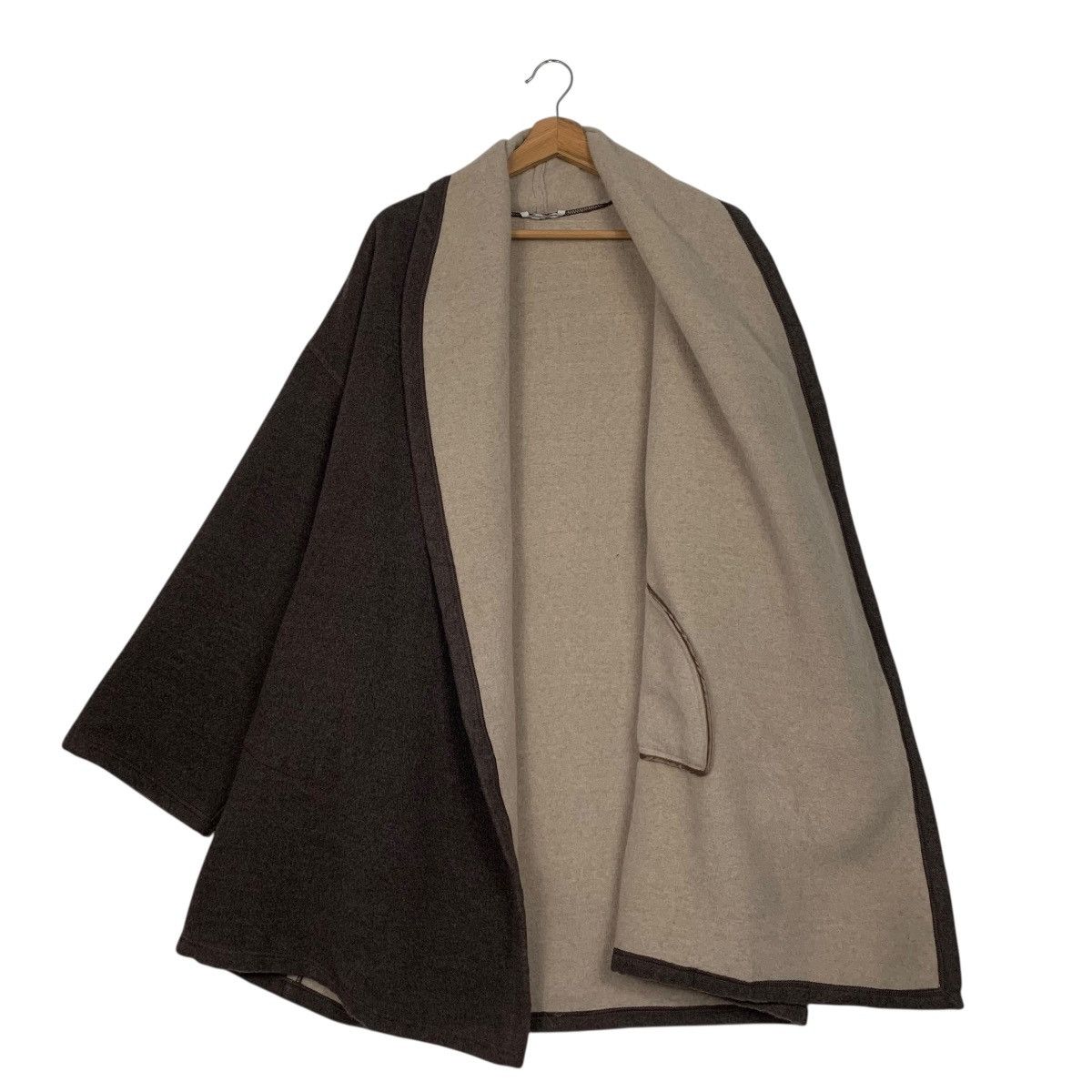 Laura Biagiotti Risposte By Laura Biagiotti Buttonless Overcoat Size M / US 6-8 / IT 42-44 - 9 Thumbnail