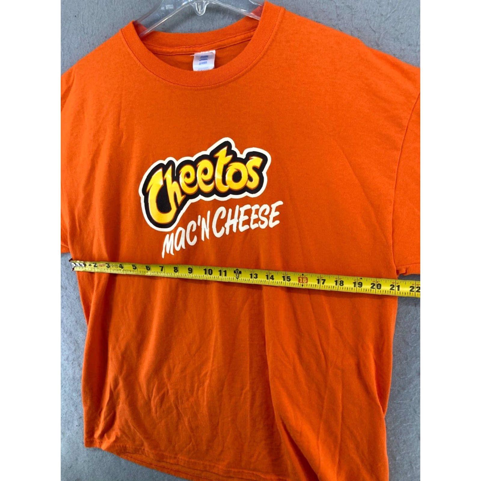 Port & Company Cheetos Mac N Cheese Mens Promo TShirt XL Orange Logo Size US XL / EU 56 / 4 - 2 Thumbnail