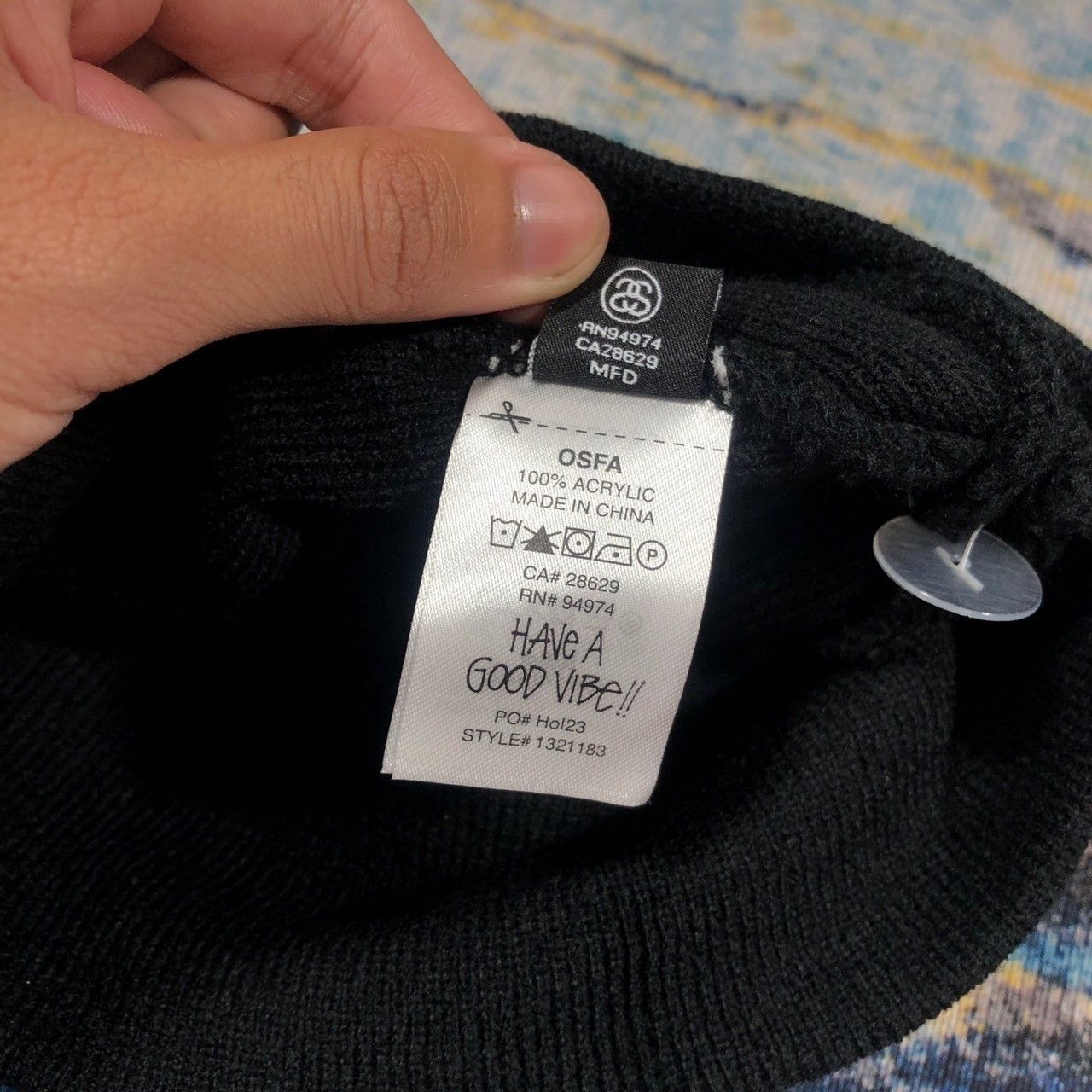 Stussy Stussy Workgear Print Skullcap Beanie Size ONE SIZE - 5 Thumbnail