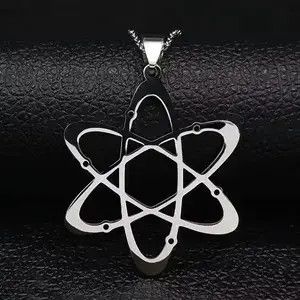 Other Atom Chain Molecule Silver Science Big Bang Jewelry Necklace Size ONE SIZE - 3 Thumbnail