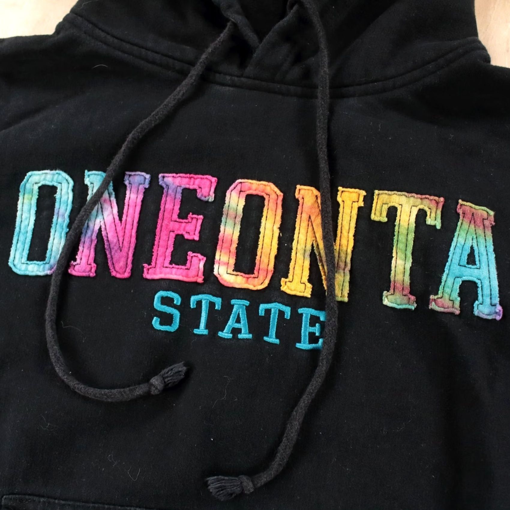 Vintage SUNY Oneonta State University New York tie dye hoodie sweatshirt vtg y2k SMALL Size US S / EU 44-46 / 1 - 2 Thumbnail