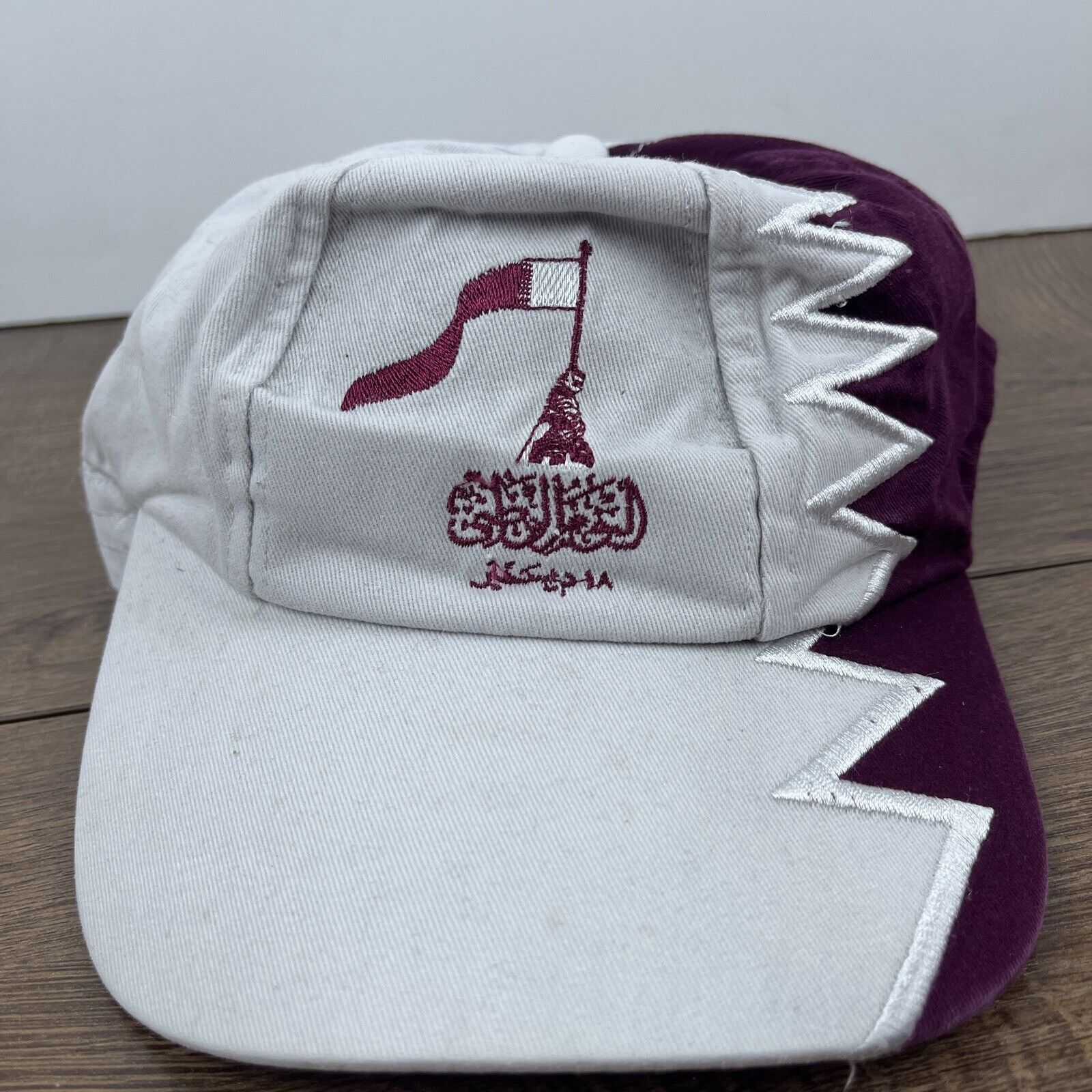 Other Qatar Hat Qatar Red White Hat Adjustable Adult Size Hat Whit Size ONE SIZE - 3 Thumbnail