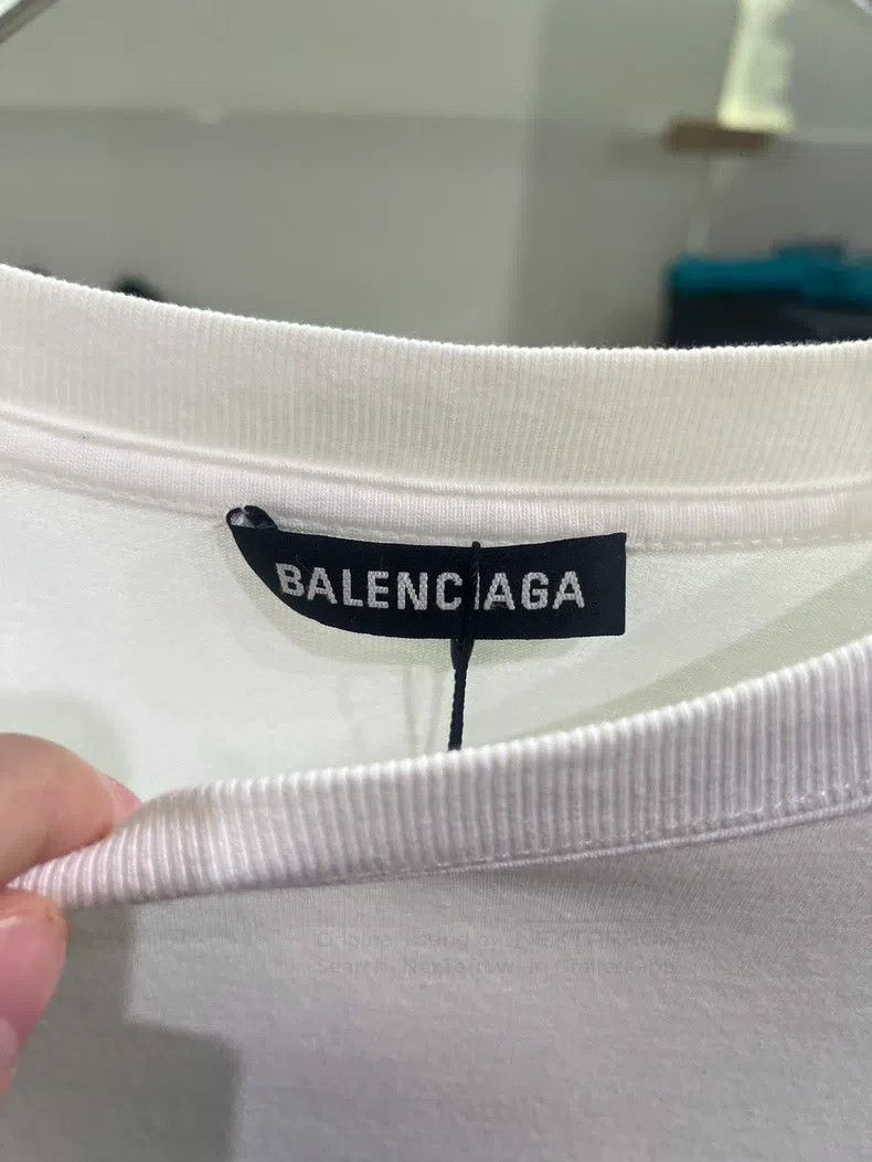 Balenciaga Balenciaga Mail Logo Printed White Short Sleeve T-Shirt Size US S / EU 44-46 / 1 - 4 Thumbnail