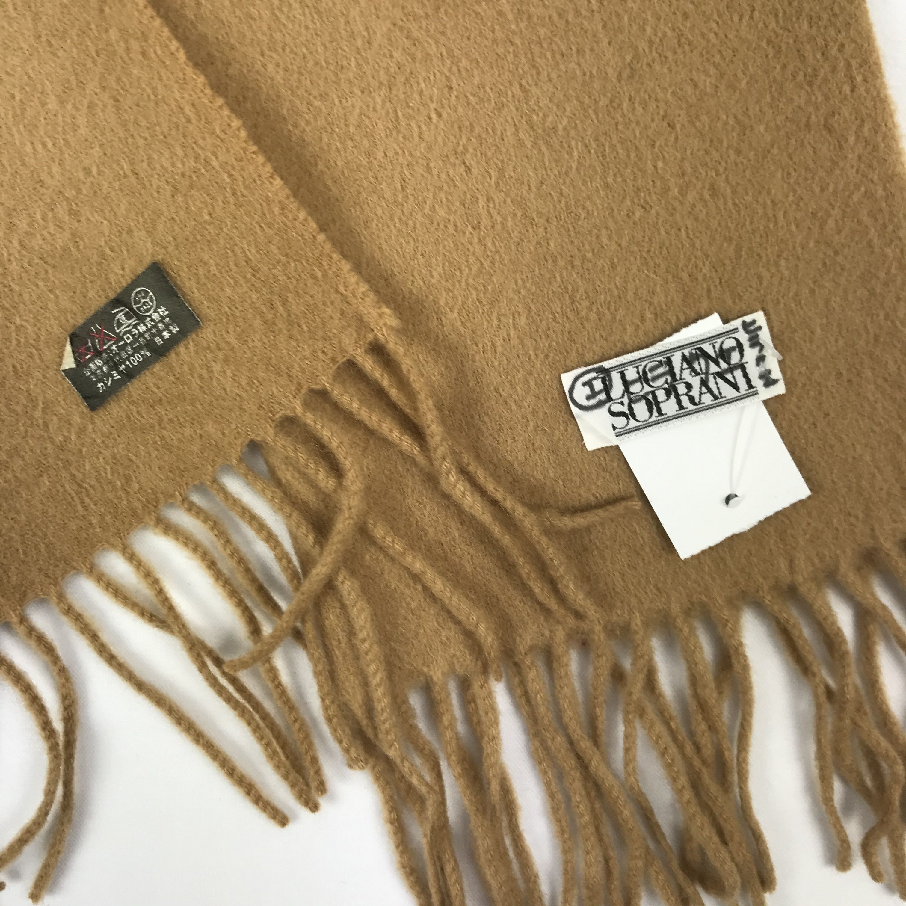 Vintage Vintage Luciano Soprani Scarf Muffler Cashmere Scarves Size ONE SIZE - 4 Thumbnail
